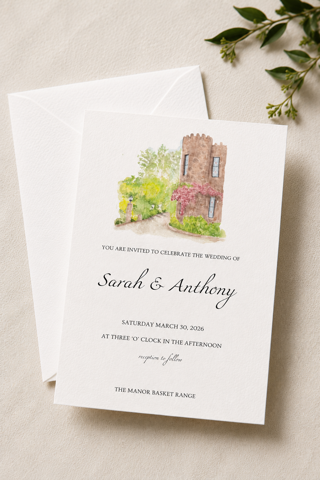 The Manor Basket Range Invitation