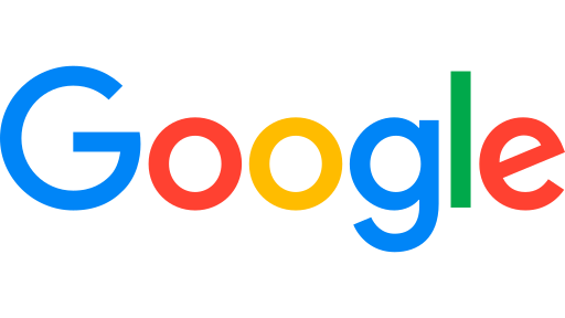 The Google logo with multicolored letters on a white background.