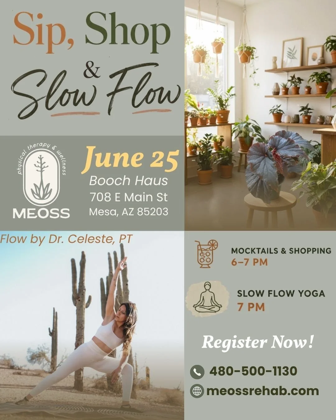 Sip, Shop, Slow Flow