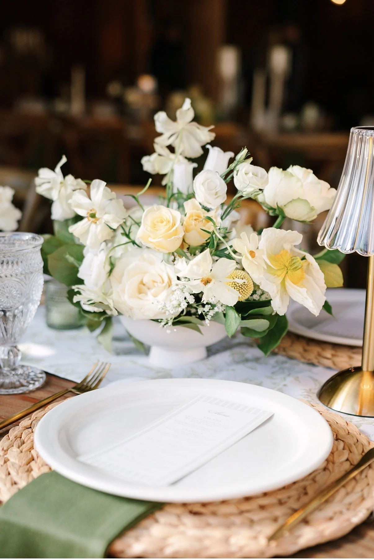 Wedding table flowers  