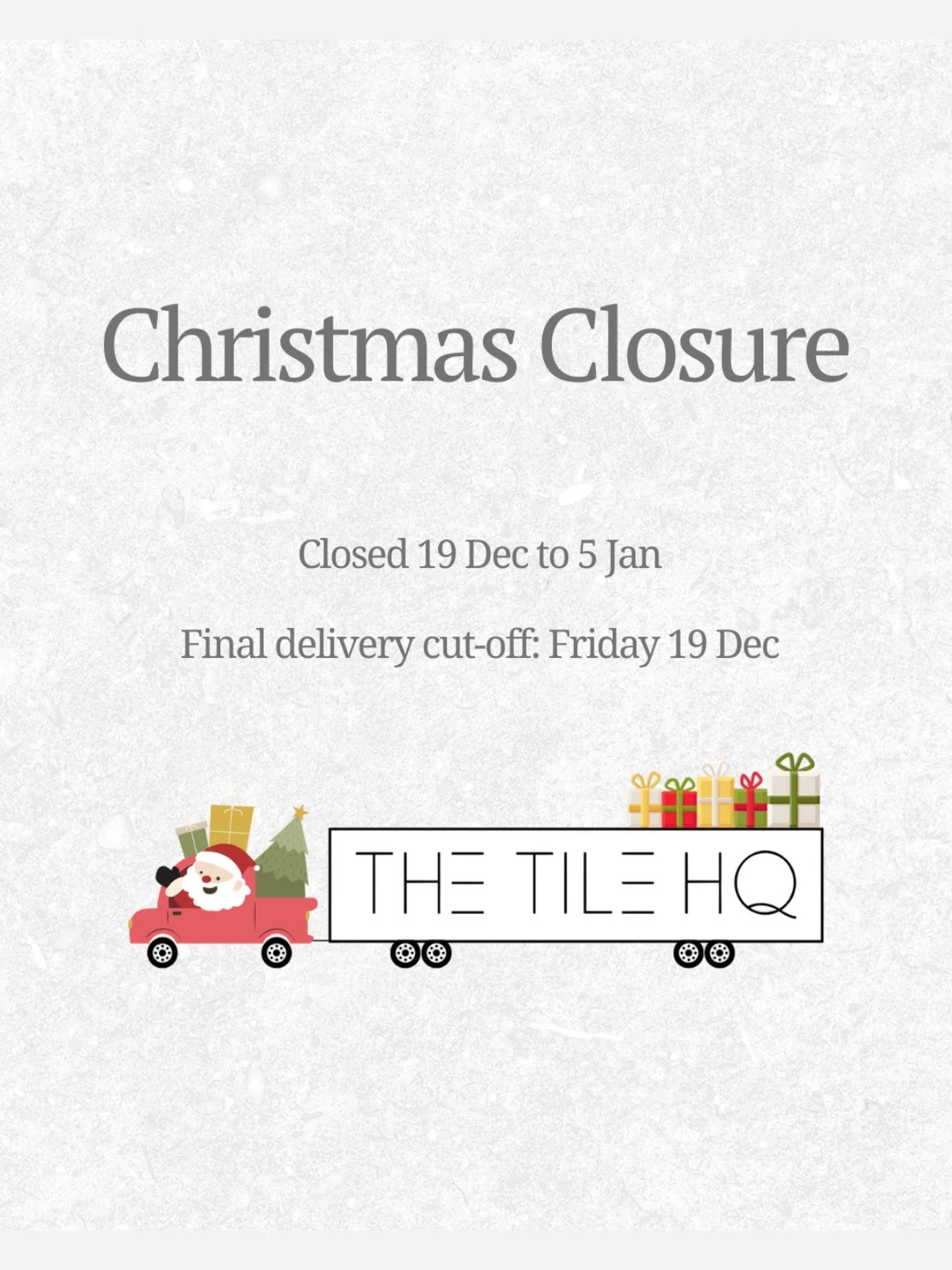 As we reach the end of our very first year at The Tile HQ, we want to thank our retailers for the support, trust and encouragement you&rsquo;ve shown us. Starting something new is never simple, yet your willingness to bring our tiles into your stores