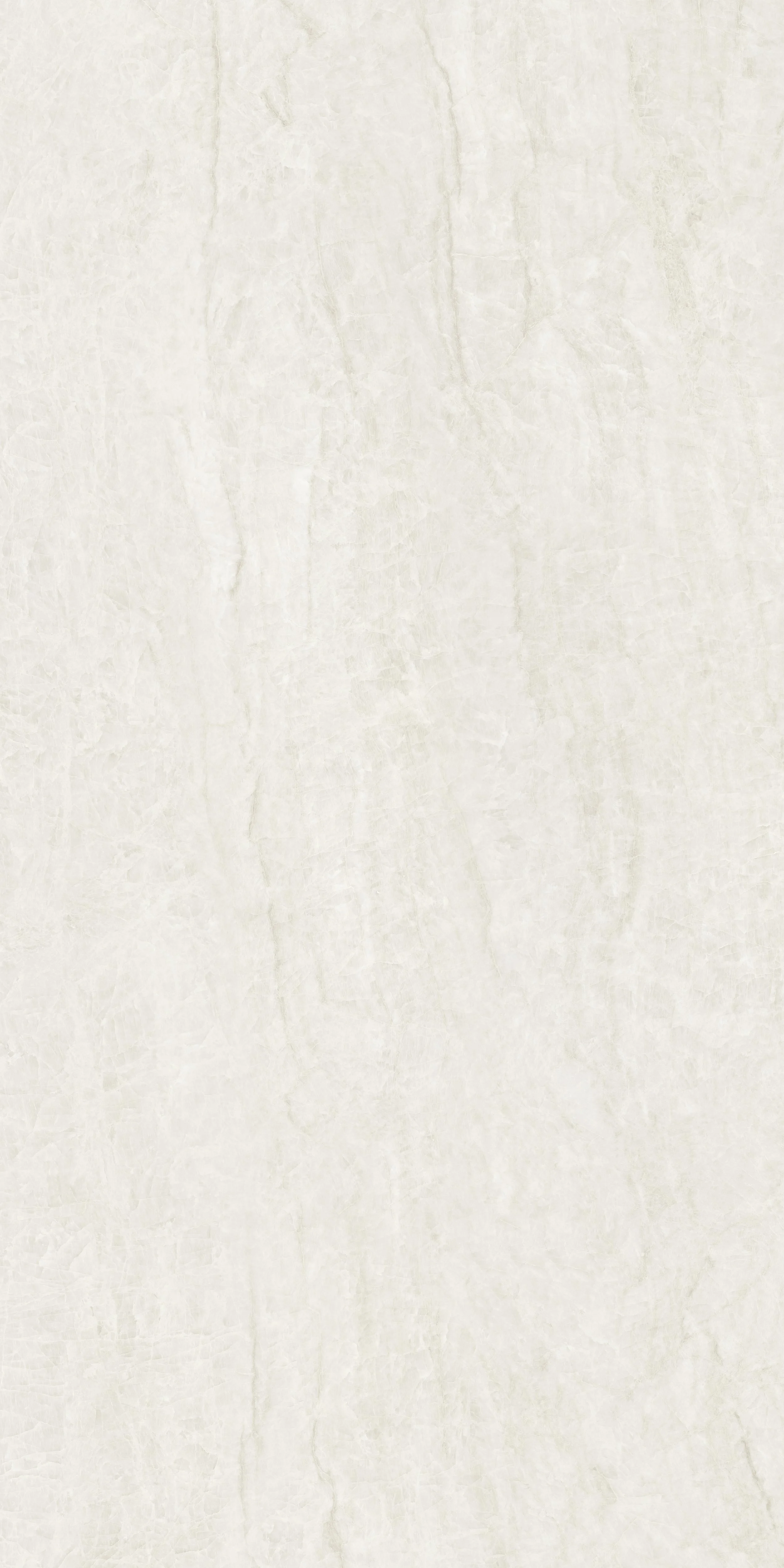 Close-up of Taj Mahal quartzite-look porcelain tile featuring warm ivory tones, gentle linear veining and soft mineral-inspired texture.