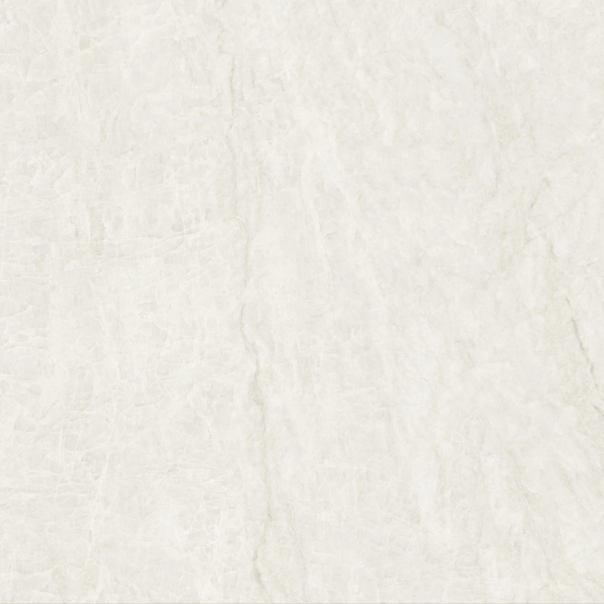 Taj Mahal quartzite-look porcelain tile in a soft cream tone with delicate, layered veining and subtle natural-looking movement.