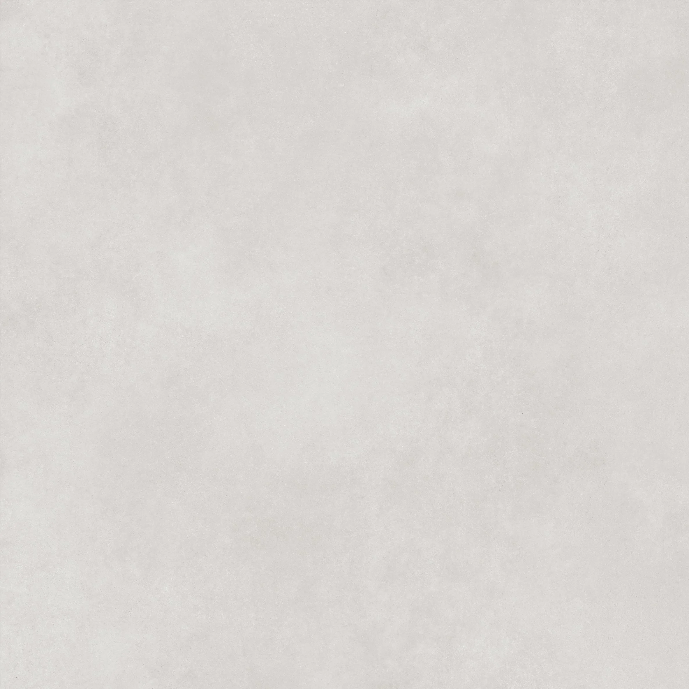 Close-up of Cemento Bianco concrete-look porcelain tile showing a light off-white surface with soft grey undertones and subtle mottled texture.