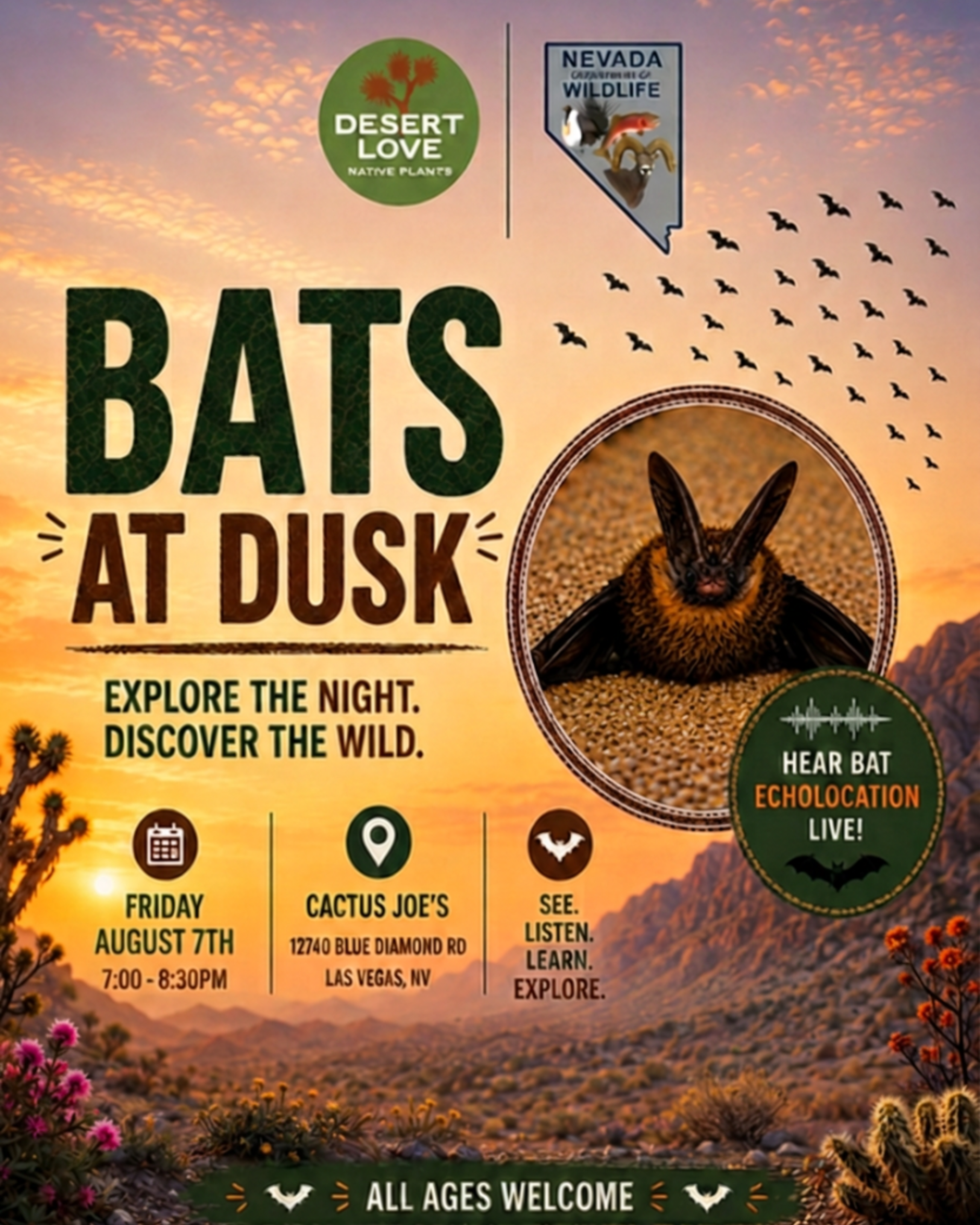 Bats At Dusk: A Nevada Bat Viewing Experience