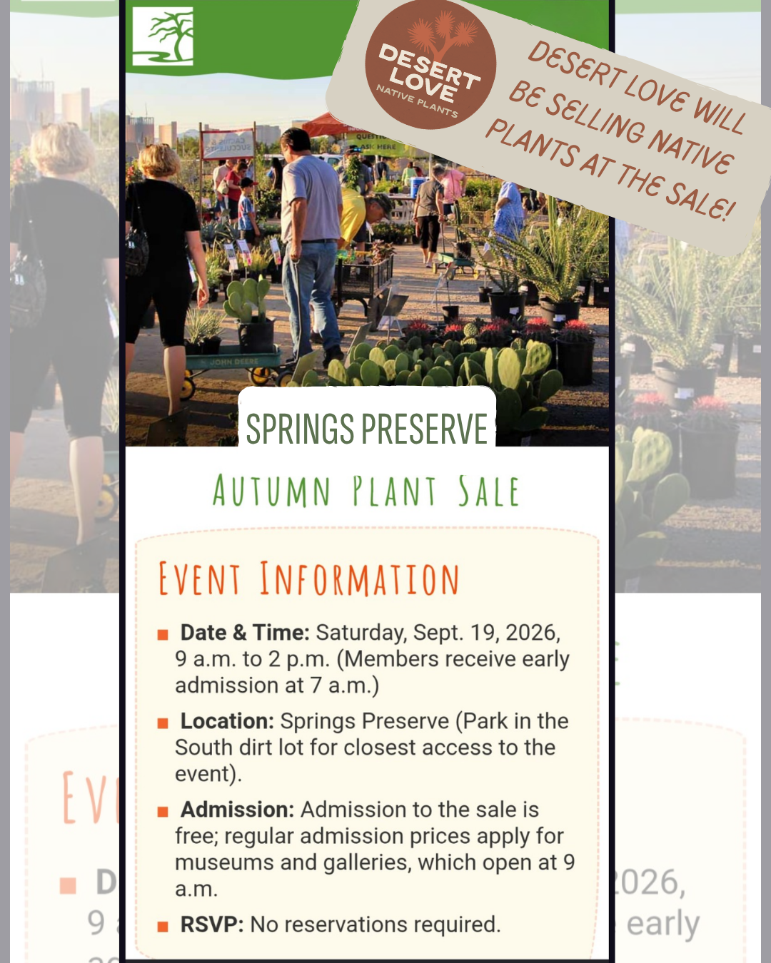 Autumn Plant Sale at Springs Preserve