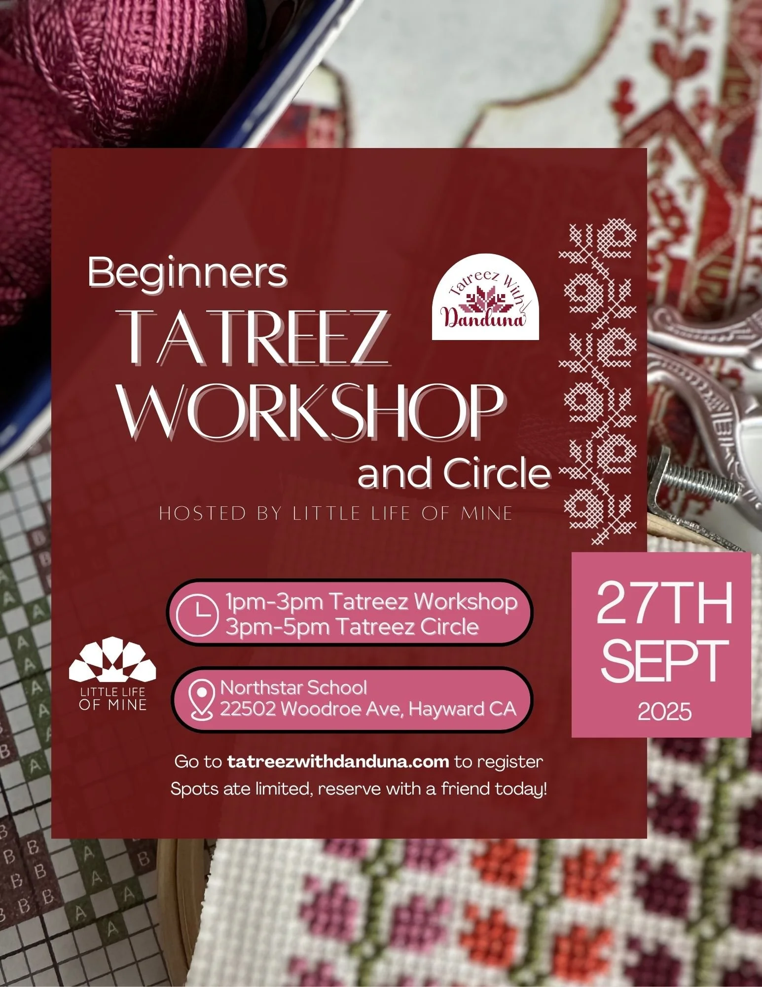 Beginners Tatreez Workshop and Circle