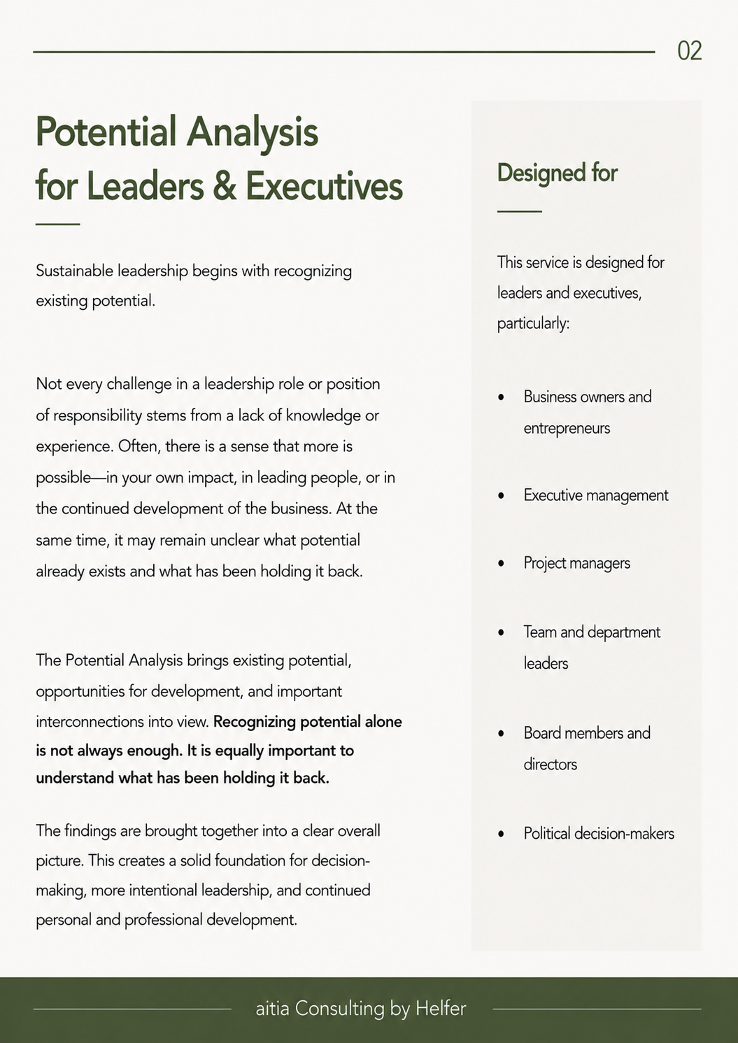 Seite 2 POTENTIAL ANALYSIS FOR LEADERS & EXECUTIVES.png
