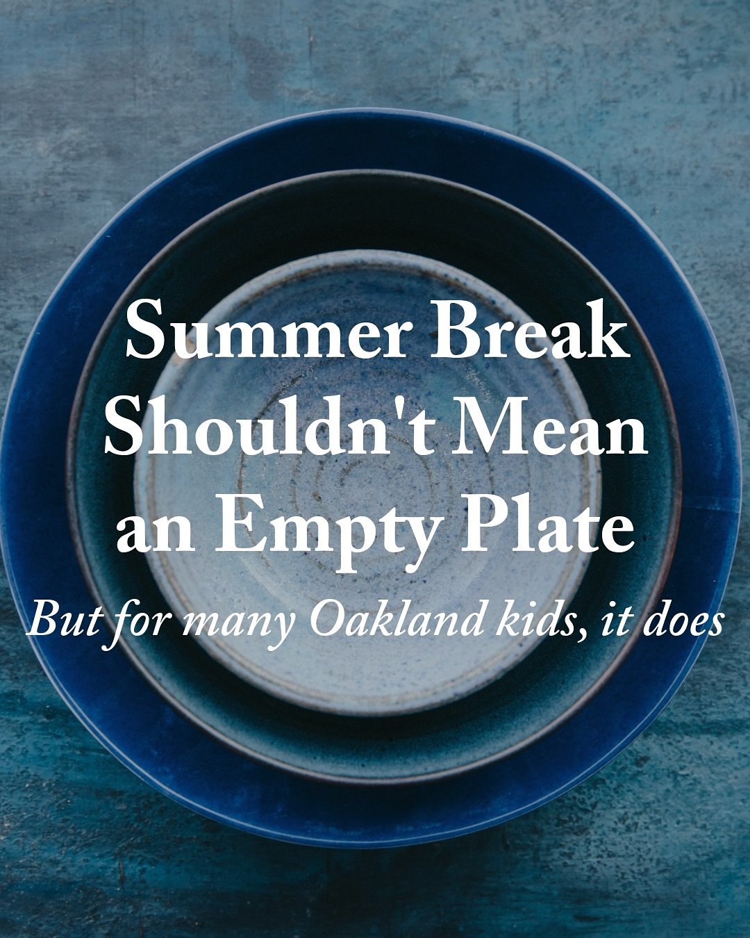 🌞 Summer should be joyful, not hungry.

In Oakland, thousands of kids rely on school meals. But when school&rsquo;s out, many lose their most reliable source of nutrition, made worse by food deserts where fresh groceries are already out of reach.

A