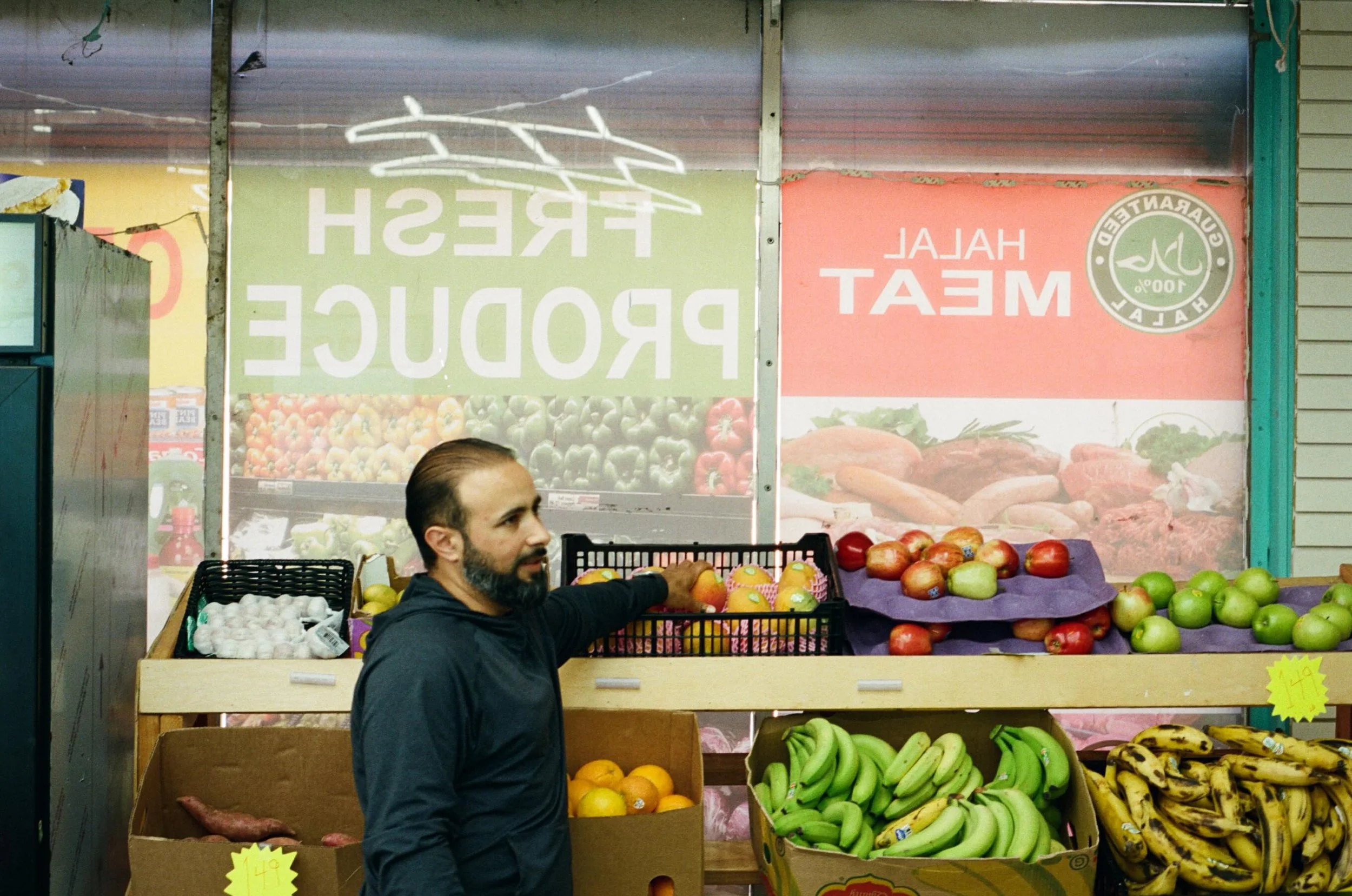 Here&rsquo;s a better version I think This is Zaid, owner of Shoppers Market.

As part of an upcoming project with @natezack , we&rsquo;re documenting the people behind Fresh5X: store owners, shoppers, and community members.

For Saba, access means m