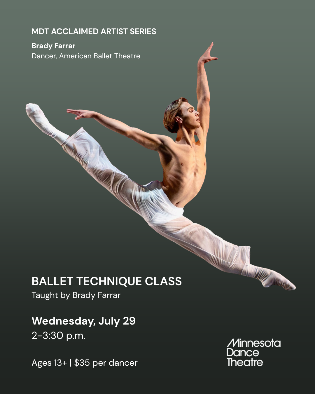 Brady Farrar: Ballet Technique Class