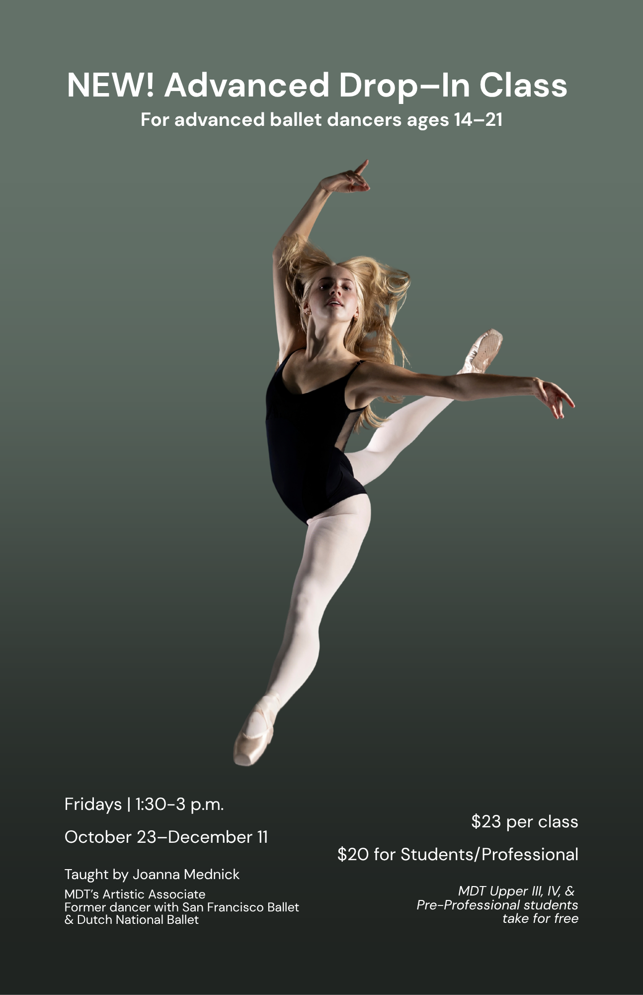 NEW! Advanced Ballet Drop-In Series