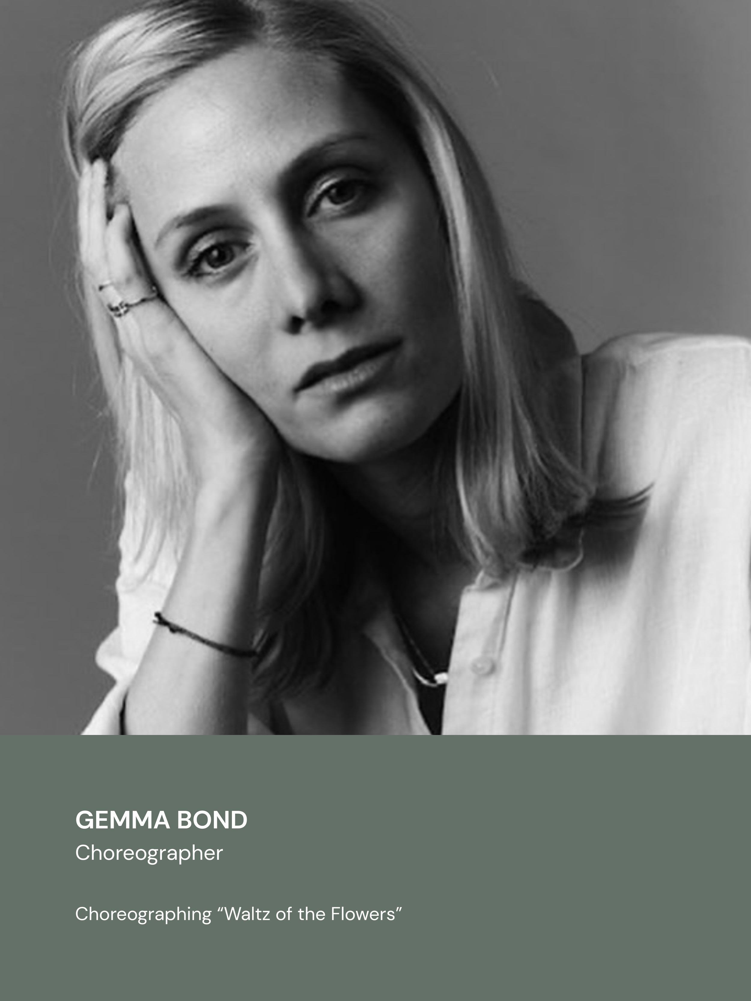 GEMMA BOND
Choreographer

Choreographing “Waltz of the Flowers”