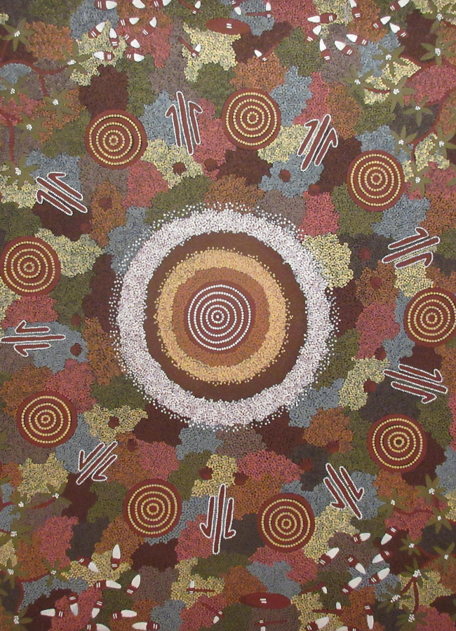 Aboriginal artwork symbolising culturally safe NDIS supports for mob