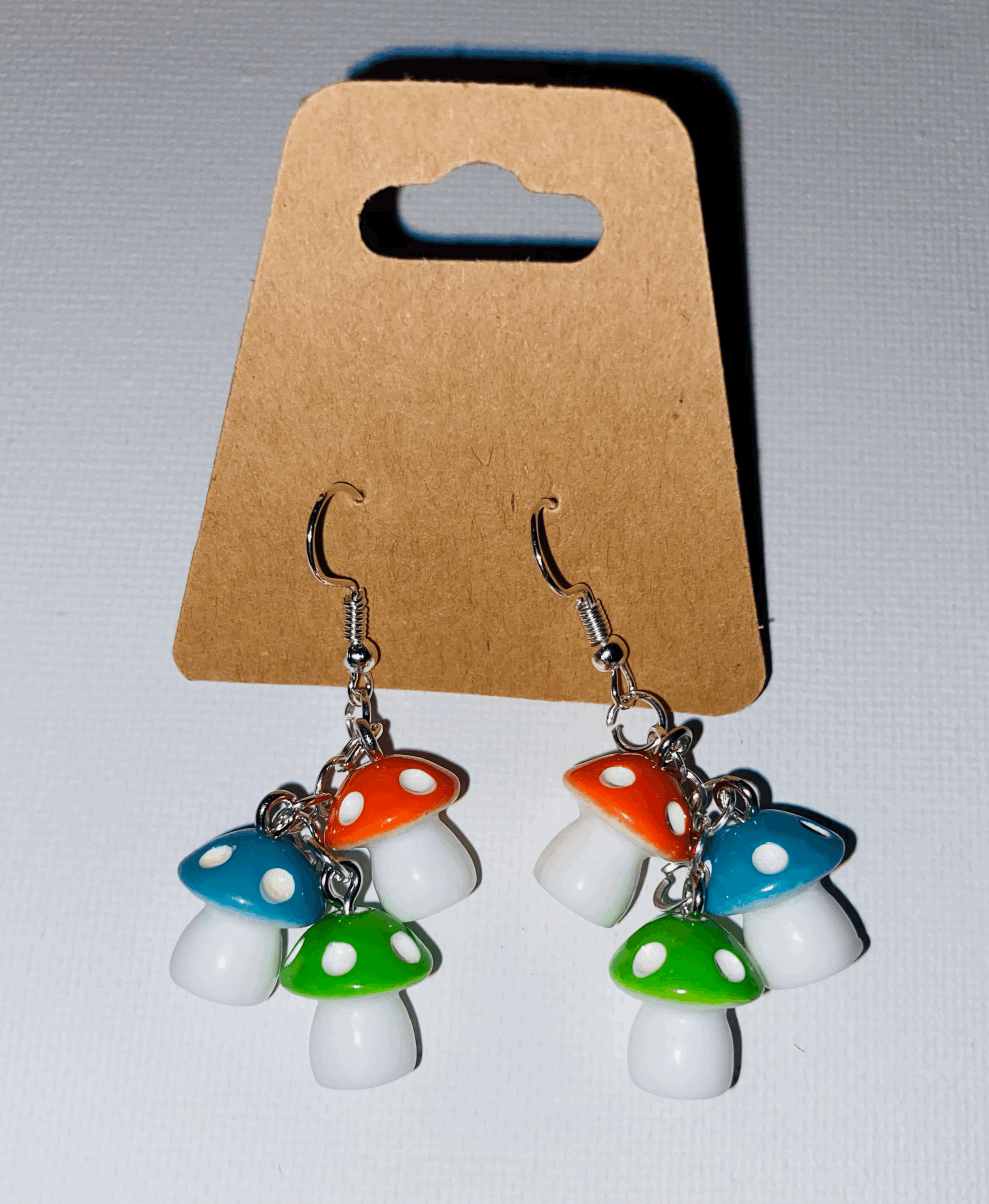 3-Tier Mushroom Earrings