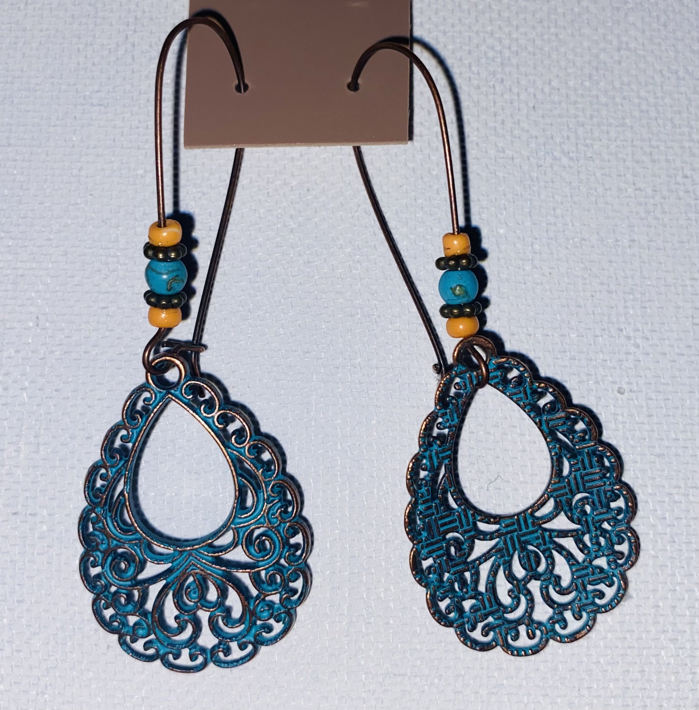 Turquoise Rustic Earrings