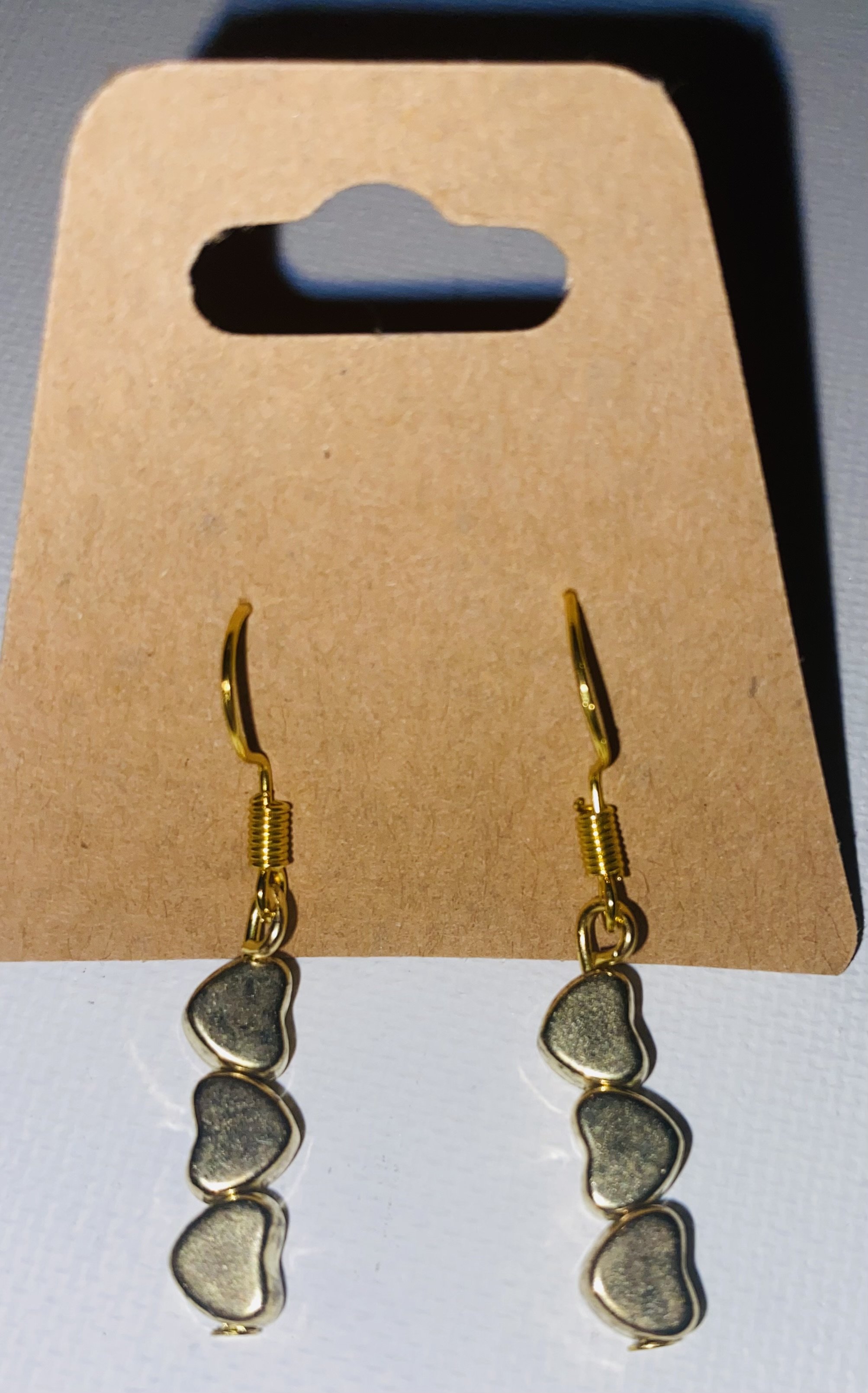 Heart Charm Dangle Earrings
