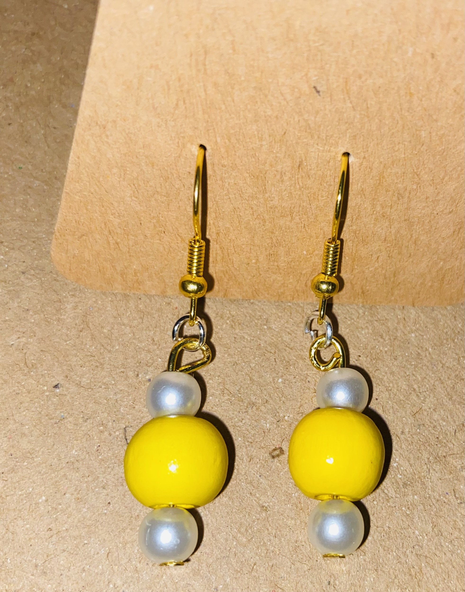 Wooden Beaded Earrings