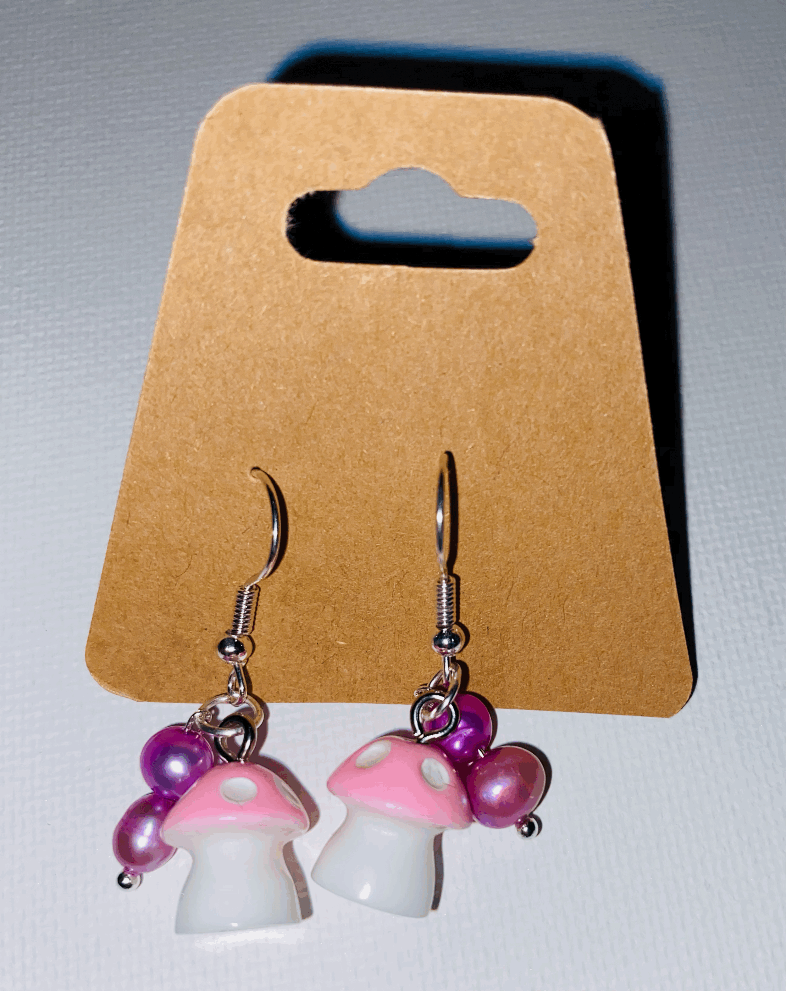 Mushroom&Beaded Earrings