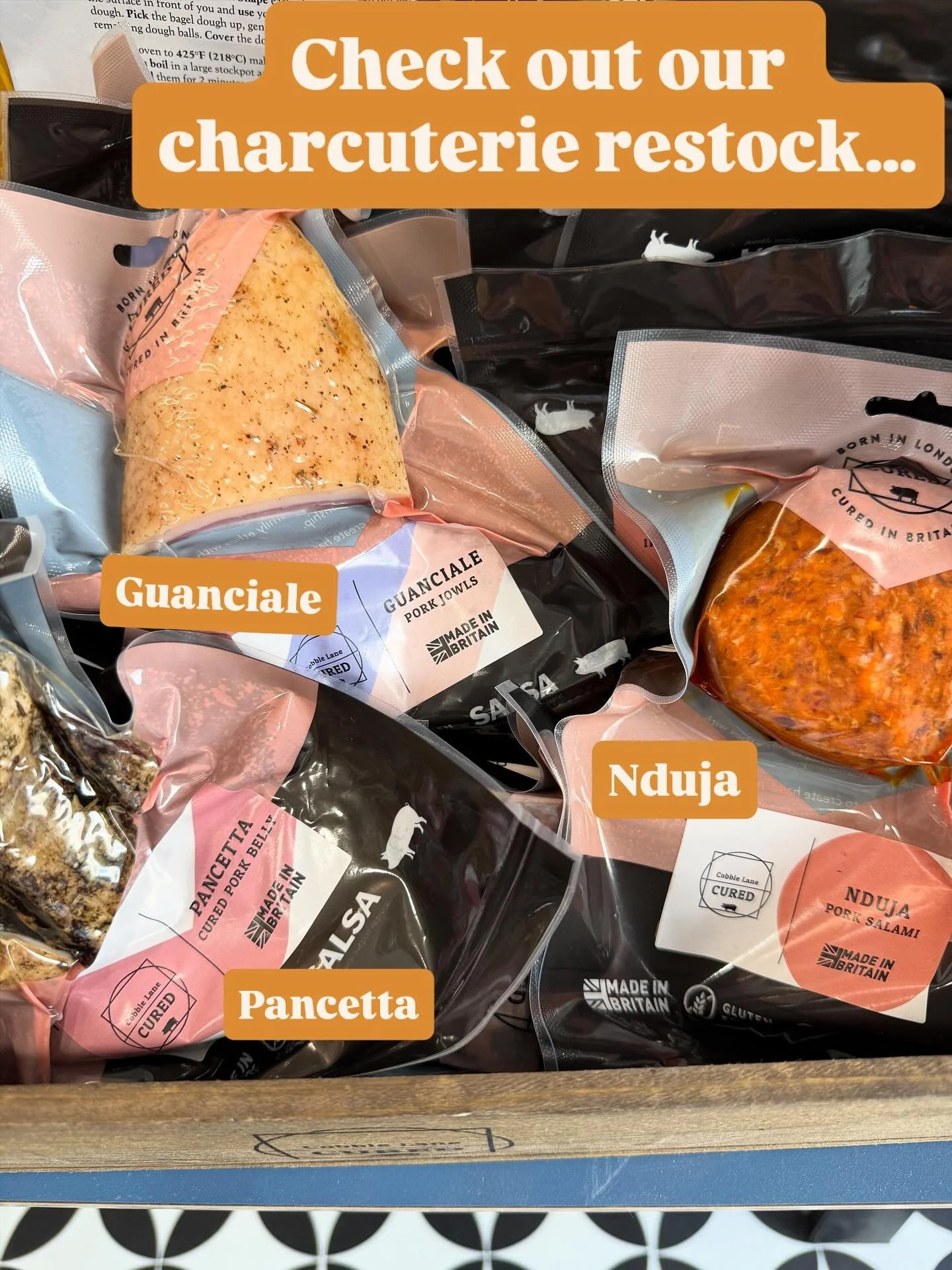 Charcuterie done right by @cobblelanecured @jamonarturosanchez  and @brindisaspanishfoods #charcuterie #jamón #saucisson #soppressata #sobrasadademallorca #chorizo #shopsmall #shoplocal #shopindependant #wetherbybusiness