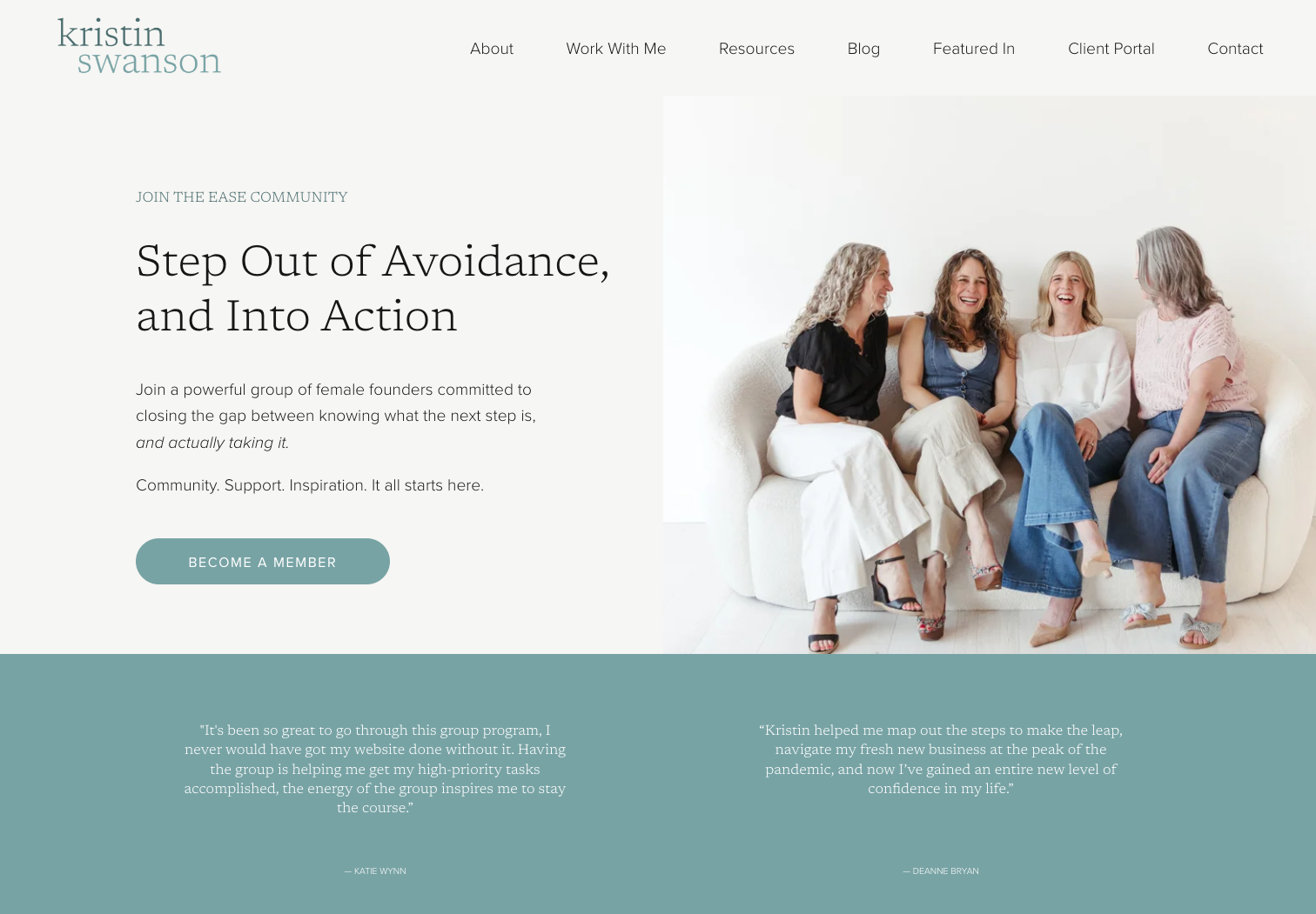 Coach & Author Website: Kristin Swanson