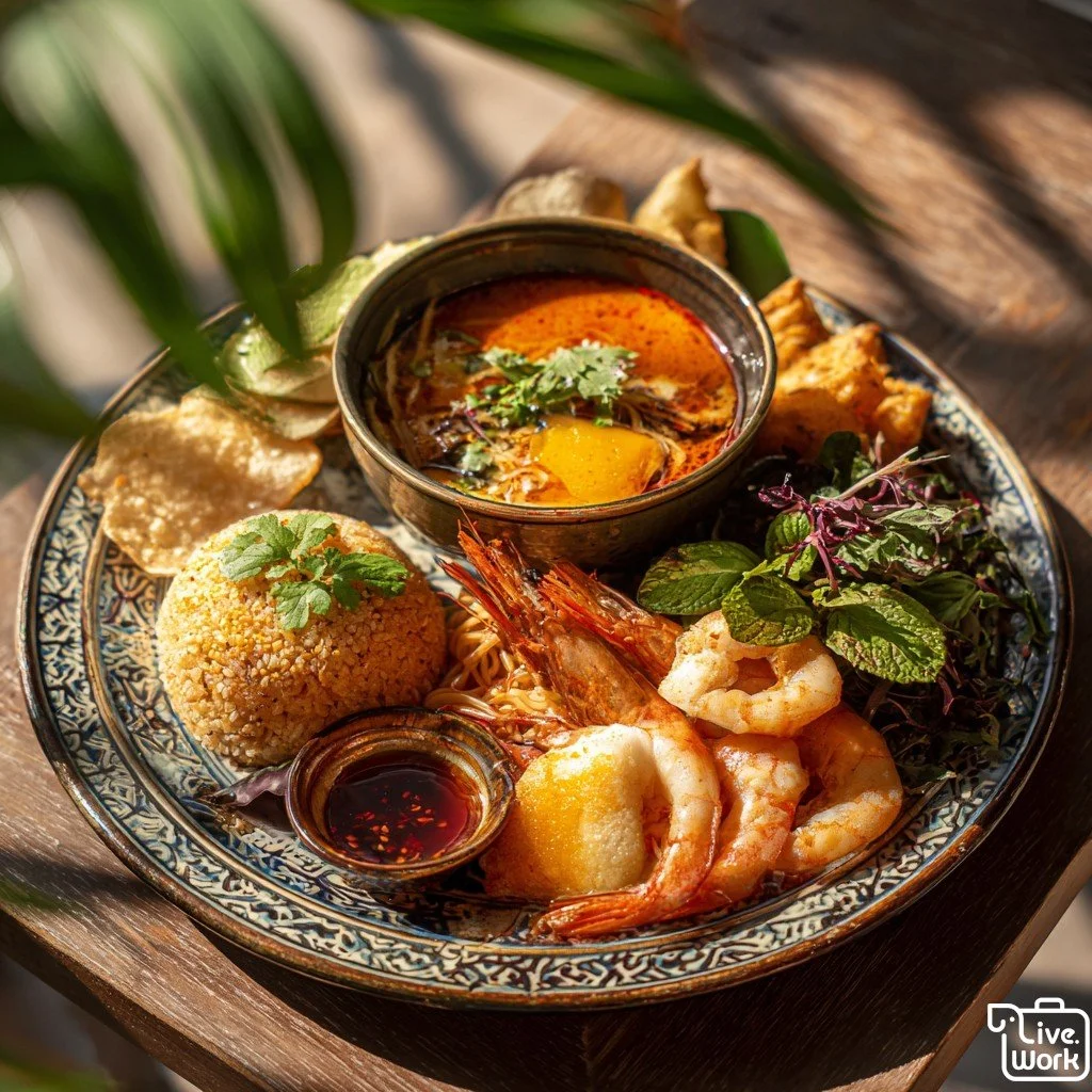Phuket is a paradise for food lovers, offering a delicious mix of traditional Thai and Chinese influences. From the savory Hokkien Mee noodles to the sweet and refreshing Mango Sticky Rice, there's something for everyone. Let the flavors of fresh coc