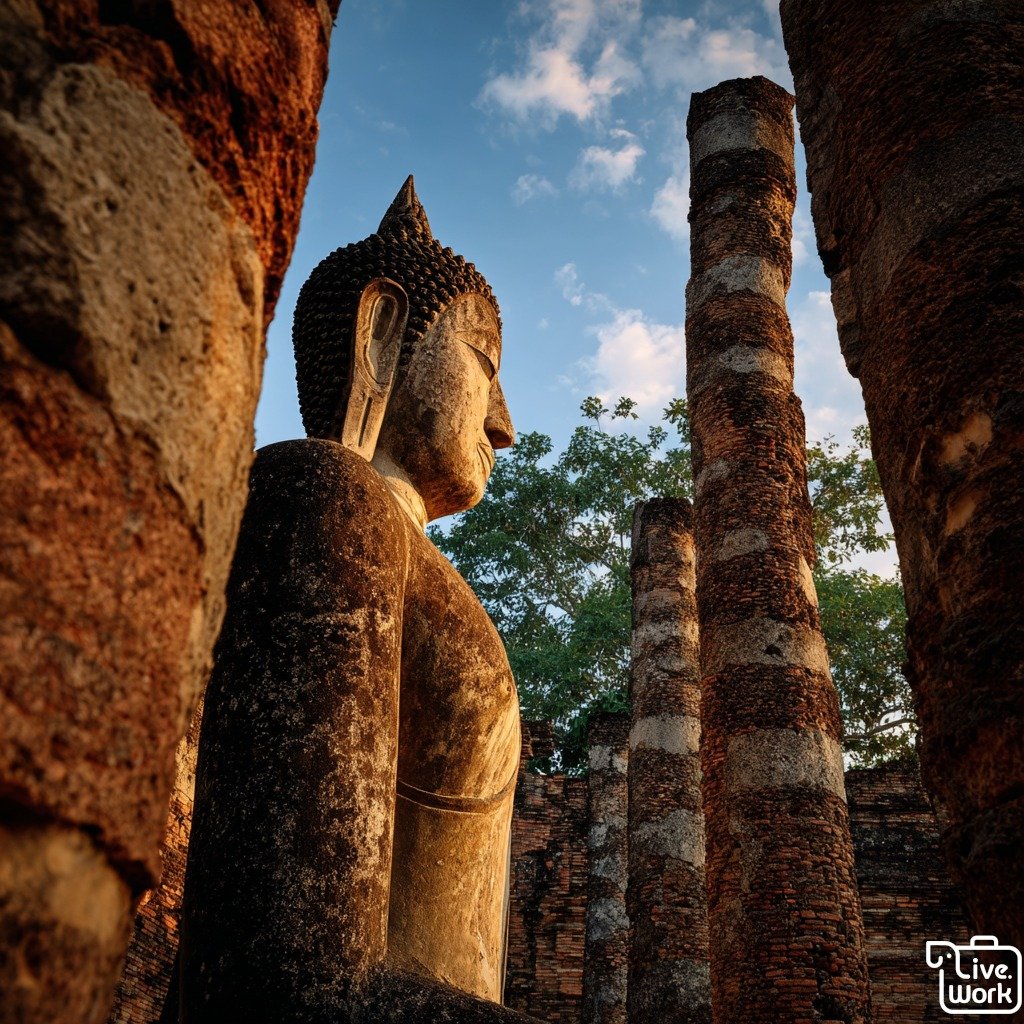 Walking through Sukhothai Historical Park feels like stepping into the very first chapter of Thailand&rsquo;s story. Between tranquil lotus ponds, ancient stupas, and elegant Buddha statues, every corner whispers tales from the first Thai Kingdom. Co