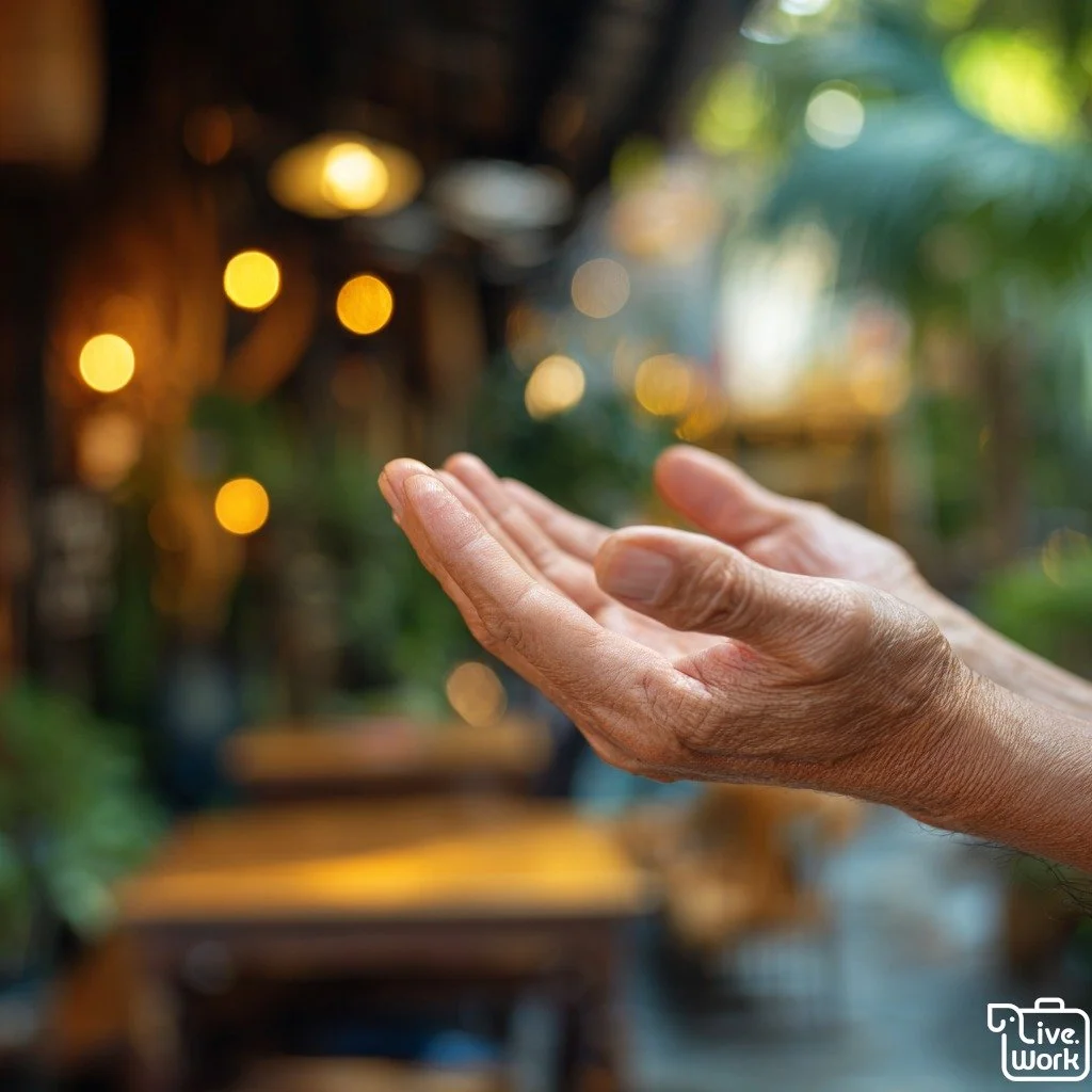Thai culture speaks volumes through its hands, not just through the wai. From the respectful way of giving objects with both hands to the soft, downward-facing gesture that means &ldquo;come here,&rdquo; these small details show care and politeness. 