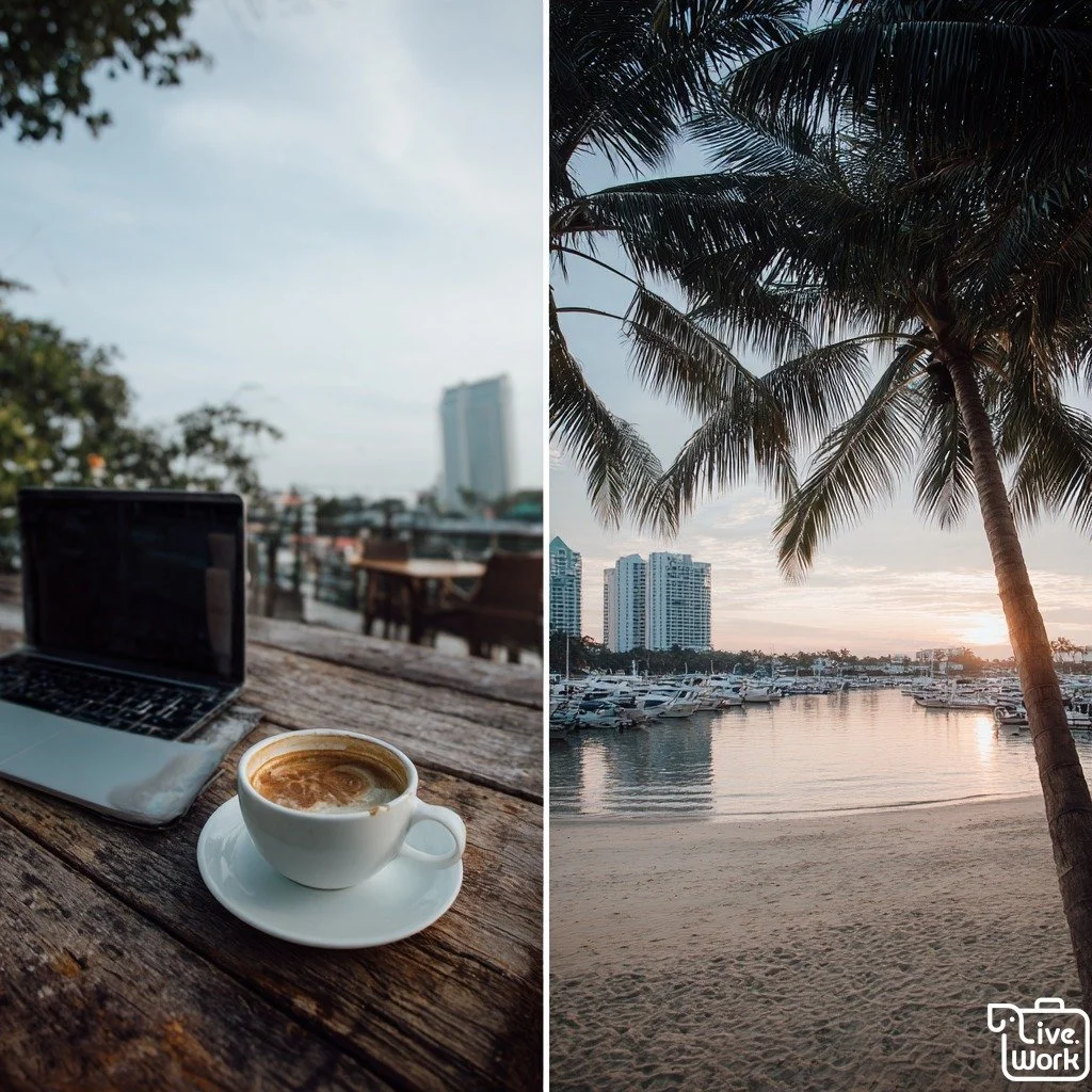 Koh Samui vs. Phuket: same sunshine, totally different vibe. Koh Samui leans relaxed and intimate, with beach caf&eacute;s, yoga studios, and a slower pace that&rsquo;s ideal for remote workers who want calm. Phuket feels more like a mini-city by the