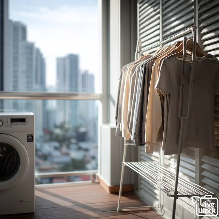 Laundry in Thailand can be as DIY or as hands-off as you want. Condos often have compact machines, but many locals and expats rely on neighborhood wash-and-fold shops that charge by the kilo. It&rsquo;s quick, affordable, and perfect for rainy season