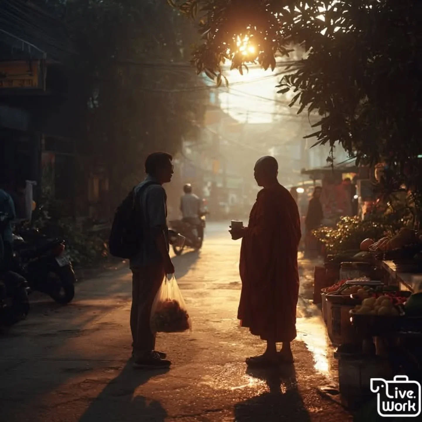 Before the workday officially begins, Thailand is already wide awake. 🌅🇹🇭

Early mornings mean a quick stop at the local wet market for fresh herbs and fruit, picking up warm jok (rice porridge), or grabbing grilled chicken with sticky rice for th