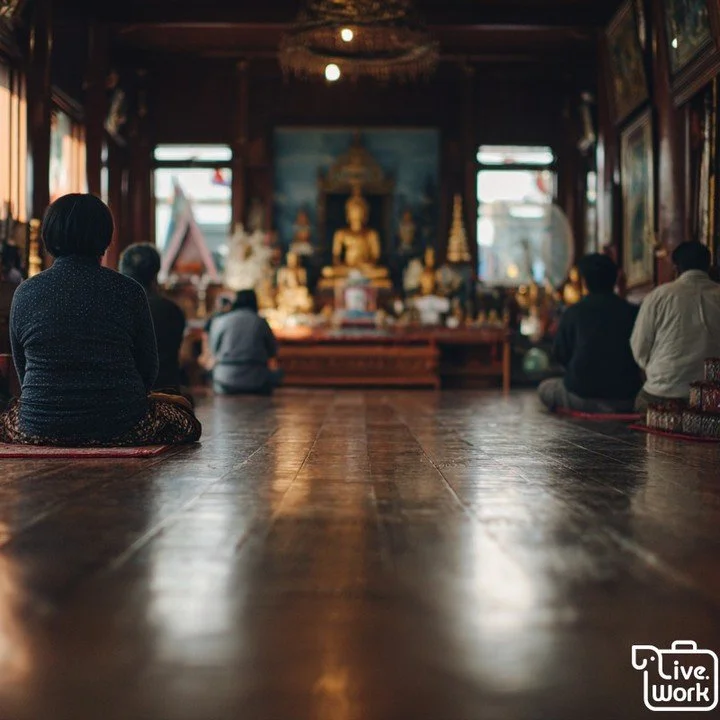 A little temple etiquette in Thailand goes a long way. Cover shoulders and knees, slip off shoes before entering, and sit so your feet don&rsquo;t point toward Buddha images or worshippers. Keep your voice and phone silent, and during ceremonies stan
