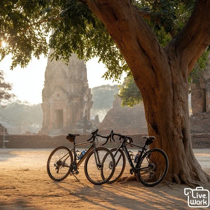 Slow cycling in Ayutthaya is a history lover&rsquo;s dream: temples, rivers, and easy paths with lots of shade breaks. Try a gentle loop: Wat Mahathat &rarr; Wat Ratchaburana &rarr; Wat Phra Si Sanphet &rarr; cool down by Bueng Phra Ram &rarr; sunset