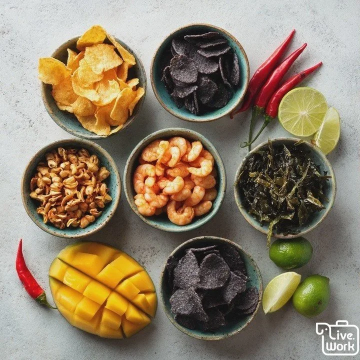Thai supermarkets are perfect for building a &ldquo;Try This&rdquo; snack starter pack in minutes. Go sweet with mango/coconut/tamarind treats, salty with seaweed crisps and shrimp chips, then finish strong with chili-lime chips or spicy broad beans.