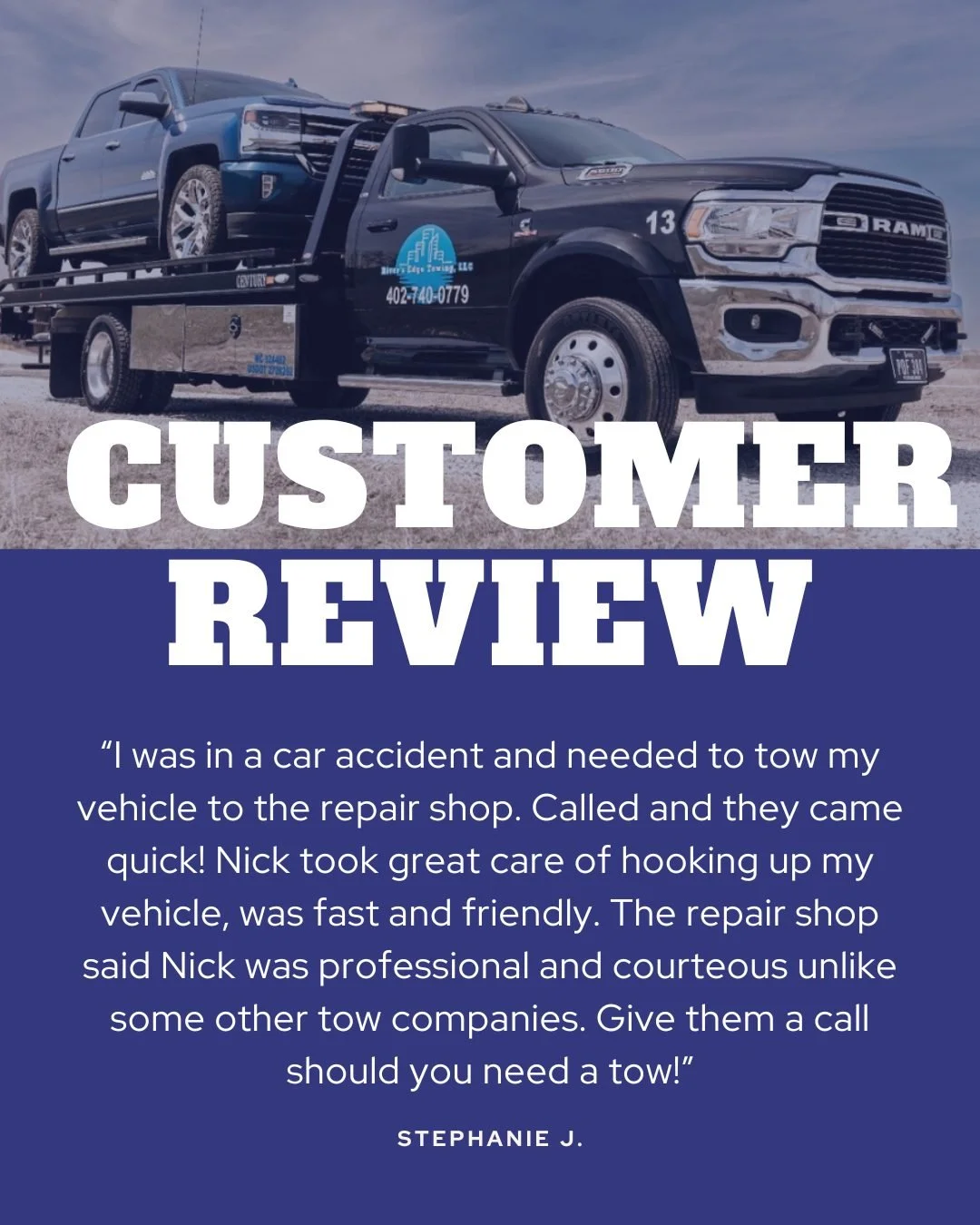 When things go sideways, you need someone you can trust. 

Nick got this customer (and their car) where they needed to be quickly, safely, and with the kind of professionalism that leaves an impression on everyone &mdash; even the repair shop. 👏

Th