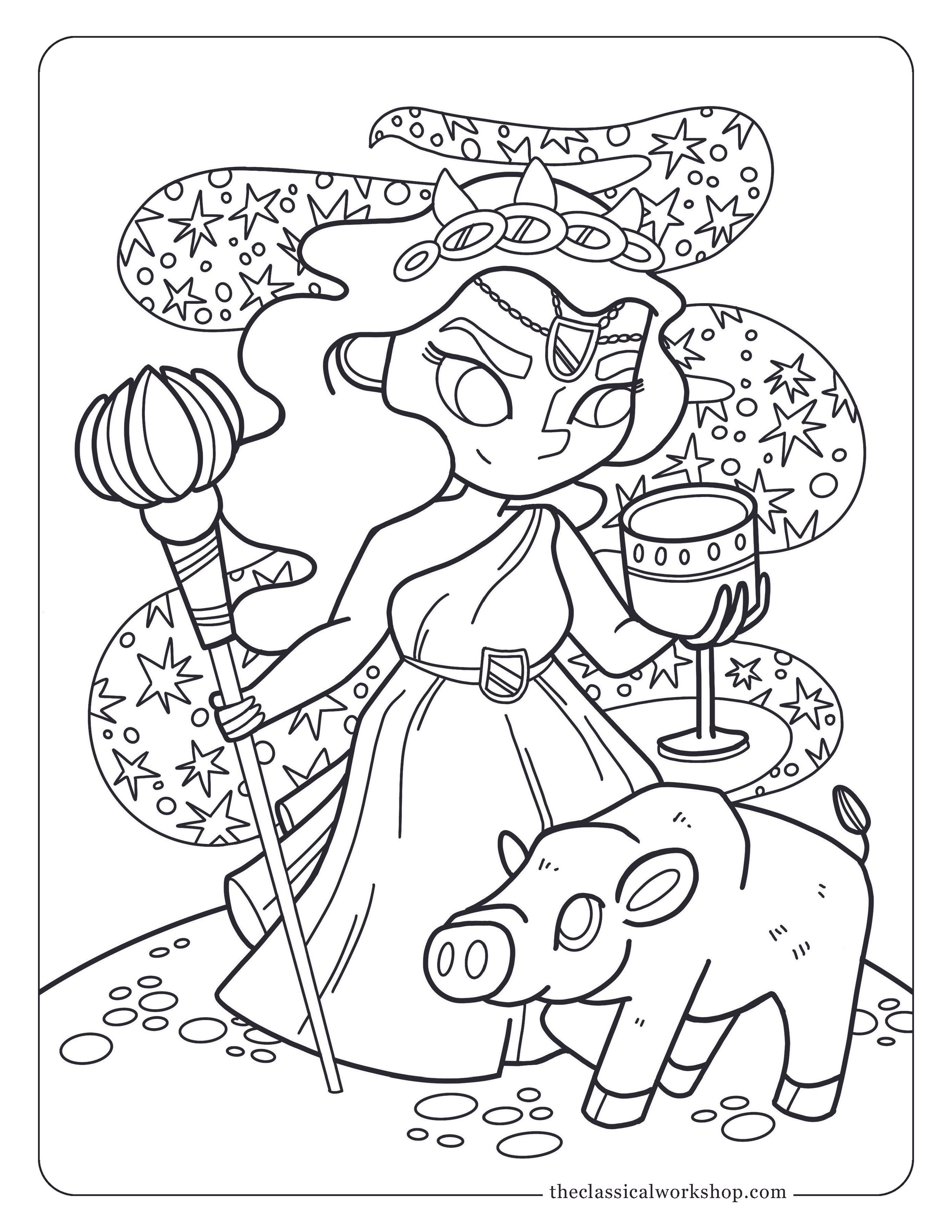 Circe Coloring Page