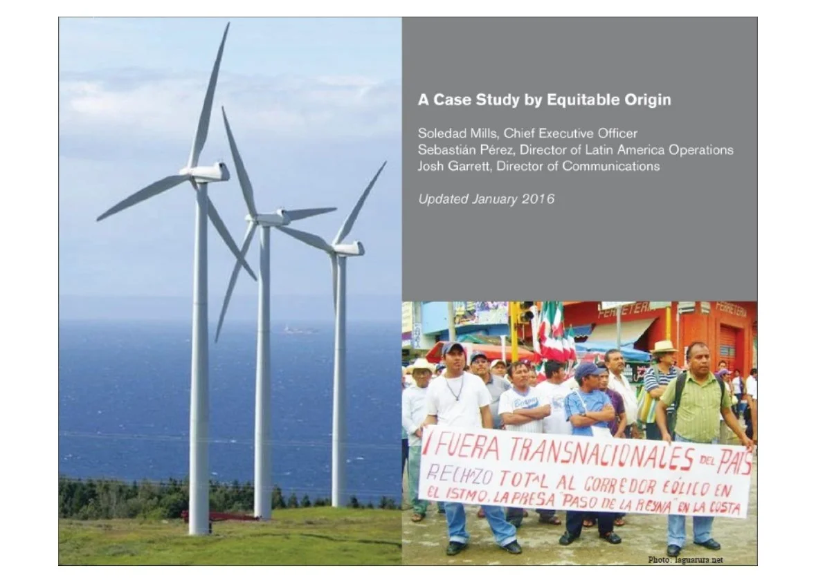 Executive Summary: Defining and Addressing Community Opposition to Wind Development in Oaxaca