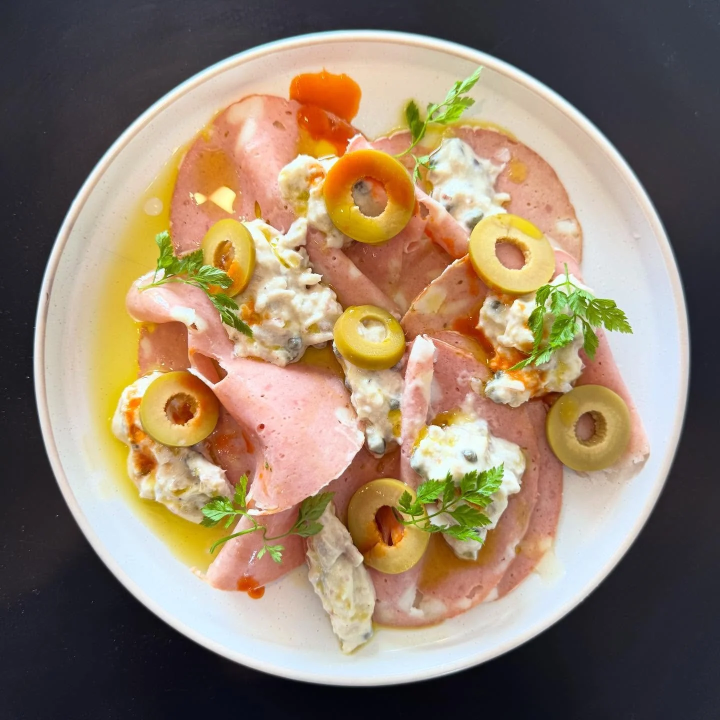 Mortadella tonnato. She&rsquo;s a vibe.