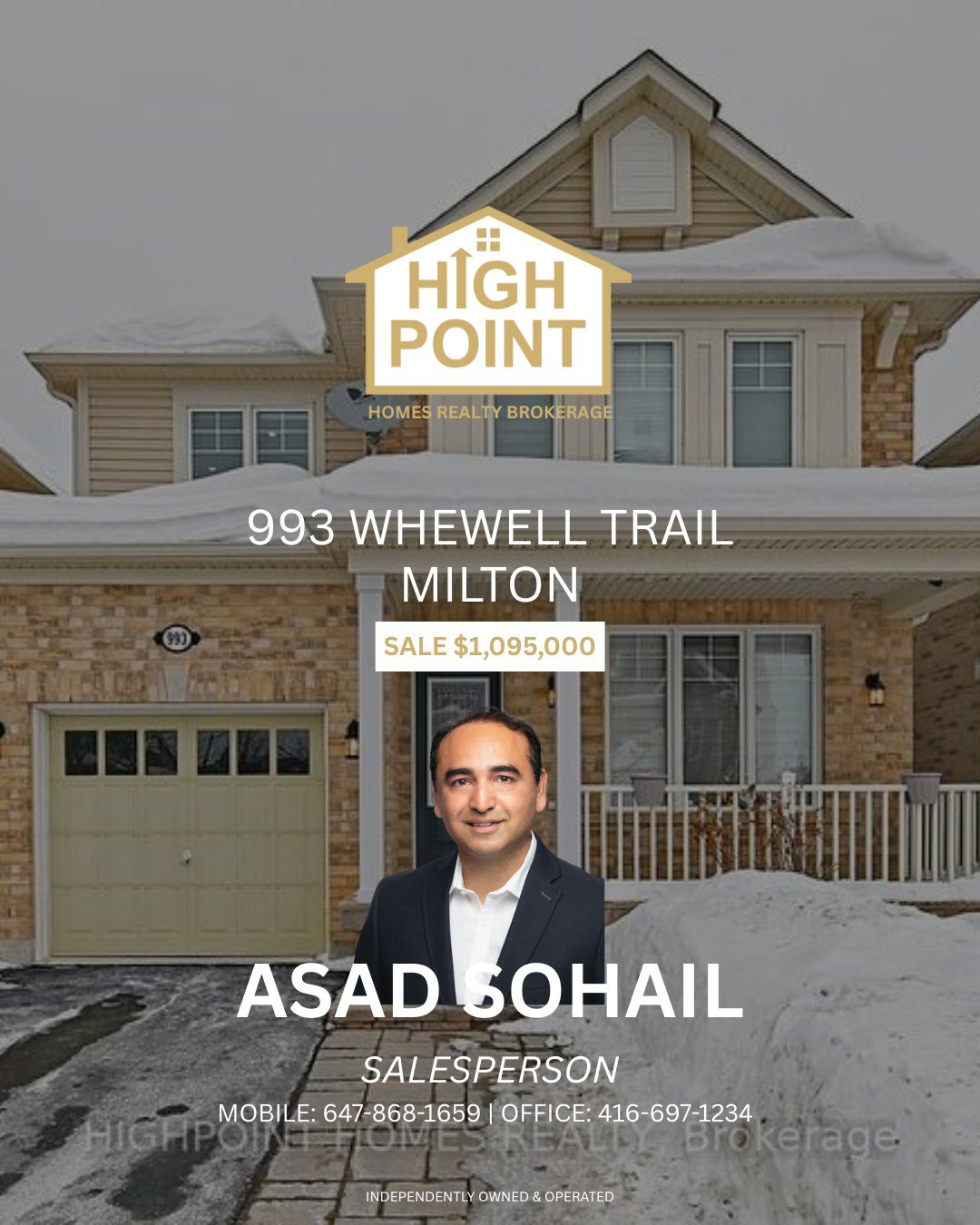 ✨ Just Listed &ndash; Stunning Detached Home in Milton&rsquo;s Willmott Community! ✨

 📍 993 Whewell Trail, Milton | 💰 For Sale: $1,095,000
 🛏 3+1 Bedrooms | 🛁 4 Bathrooms | 🚗 3 Parking (1 Garage + 2 Driveway)

Welcome to this beautifully upgrad