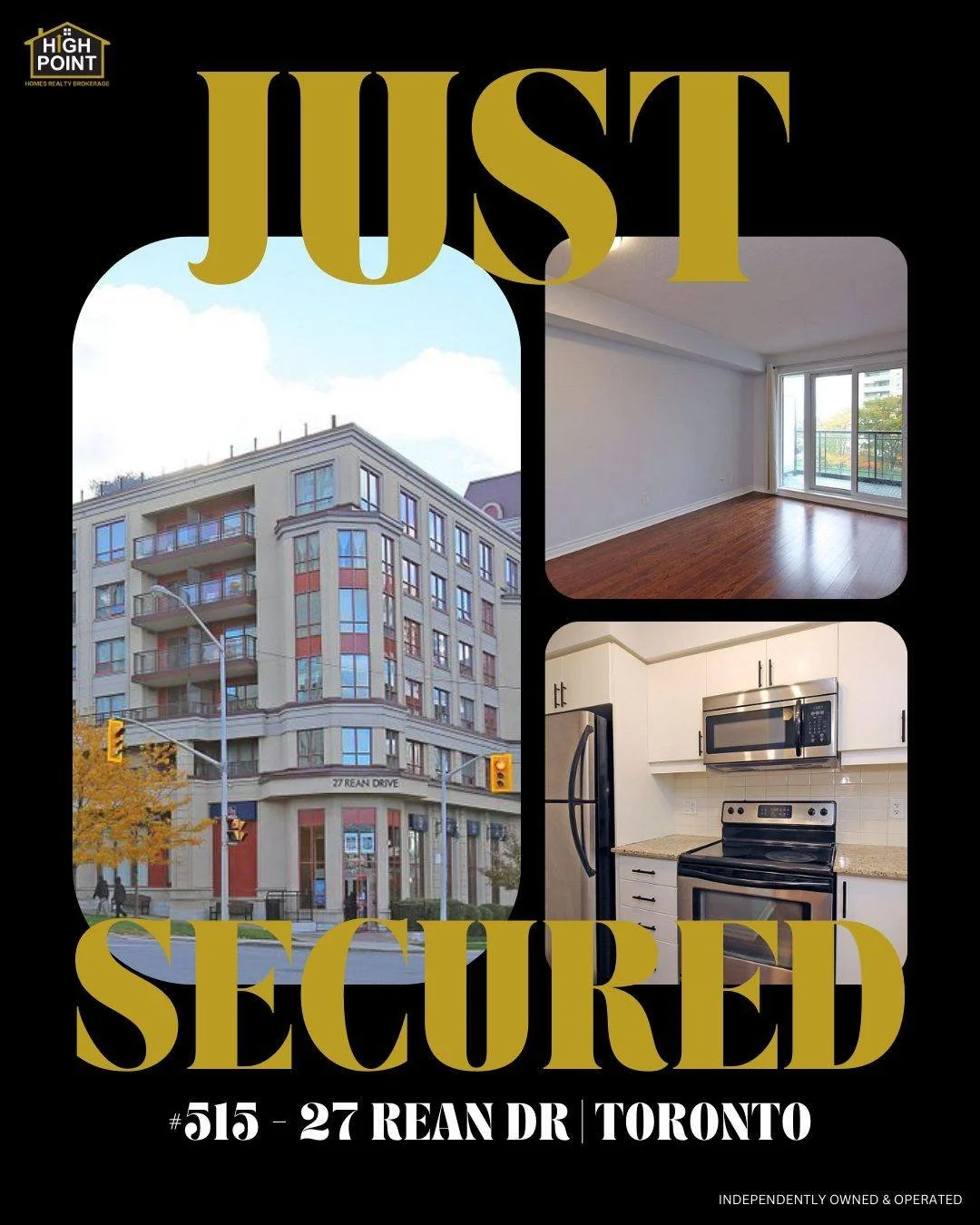 🏡 Just Secured in North York! ✨
 Huge congratulations to Dmitry Joffe for securing a lease at 27 Rean Dr #515, Toronto! 🎉

This bright and spacious condo at Bayview &amp; Sheppard offers the perfect balance of comfort and city convenience. Featurin
