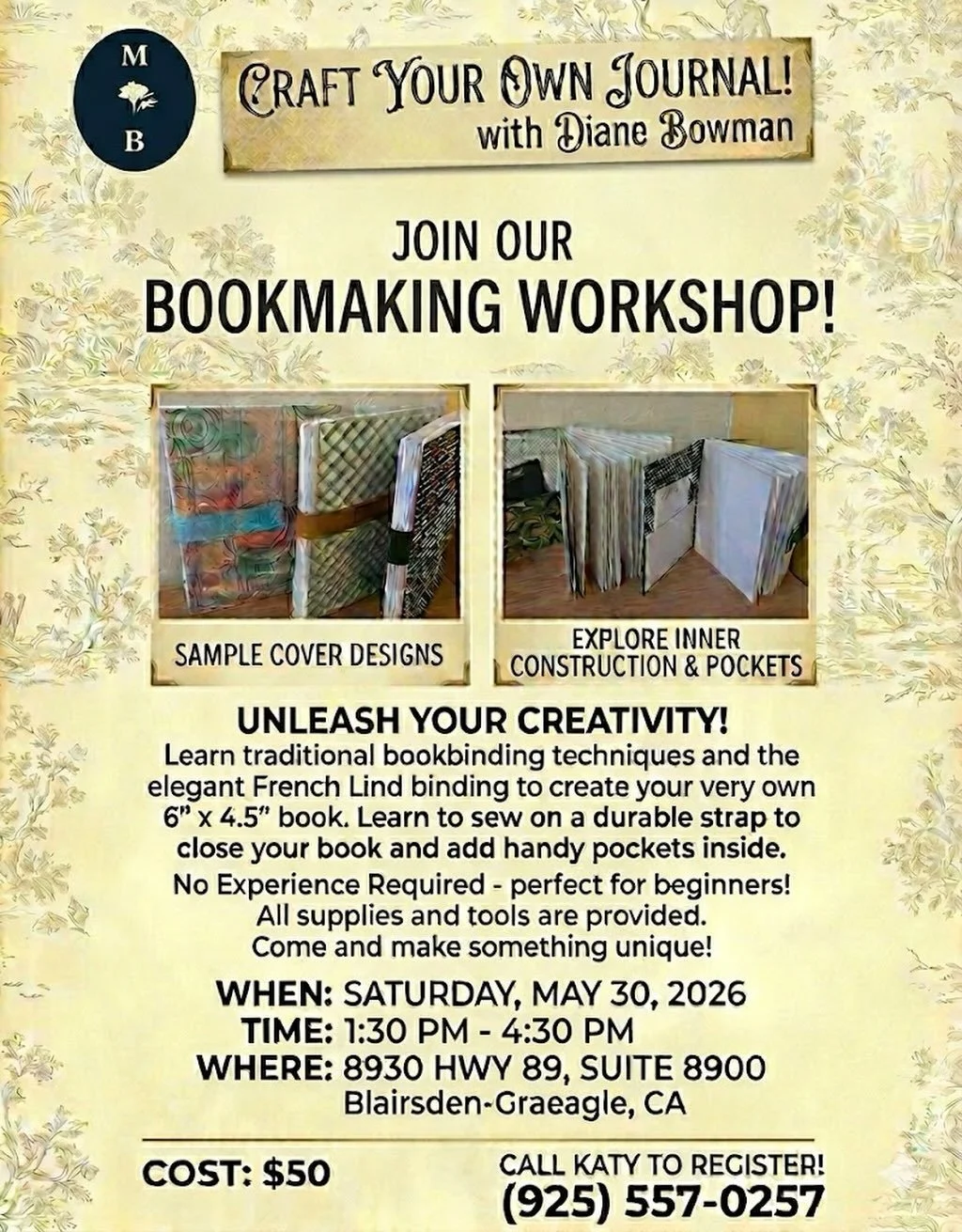 Don&rsquo;t miss this incredible workshop! #bloomyourjoy #marigoldblooms #plumascounty #workshop #create