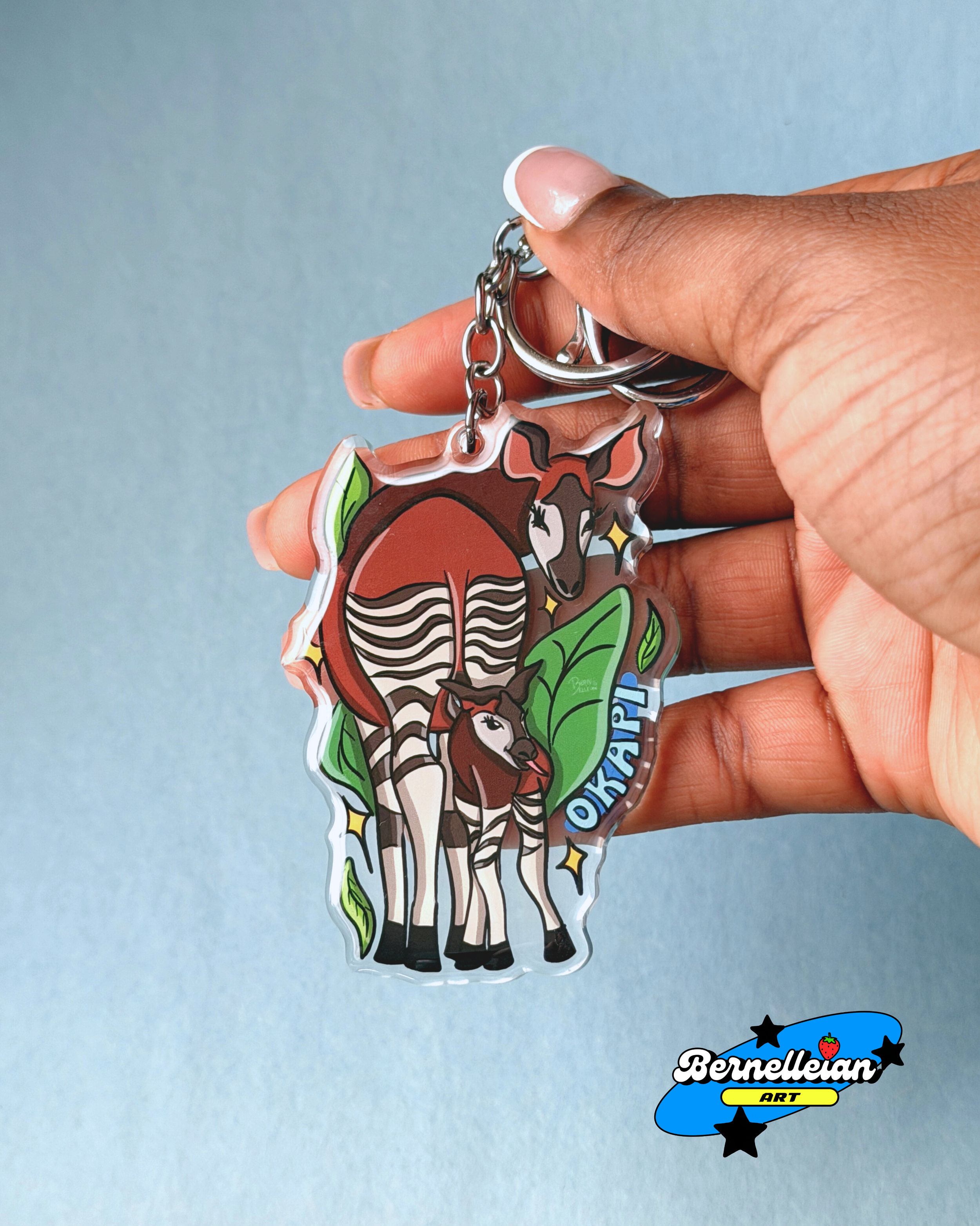 "Okapi" Acrylic Keychain