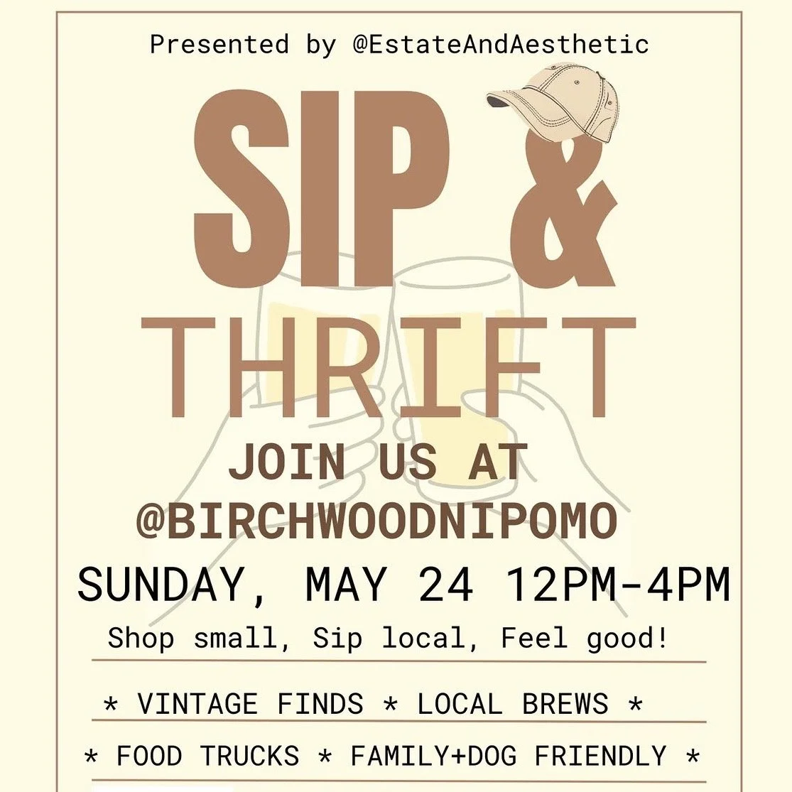 Sip &amp; Thrift at Birchwood Nipomo