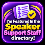 I'm featured in the Speaker Support Staff directory