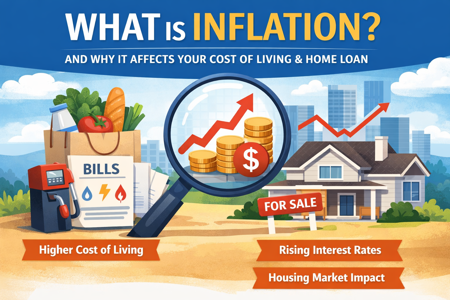 What Is Inflation? And Why It Matters for Your Cost of Living, Home Loan and Property Plans