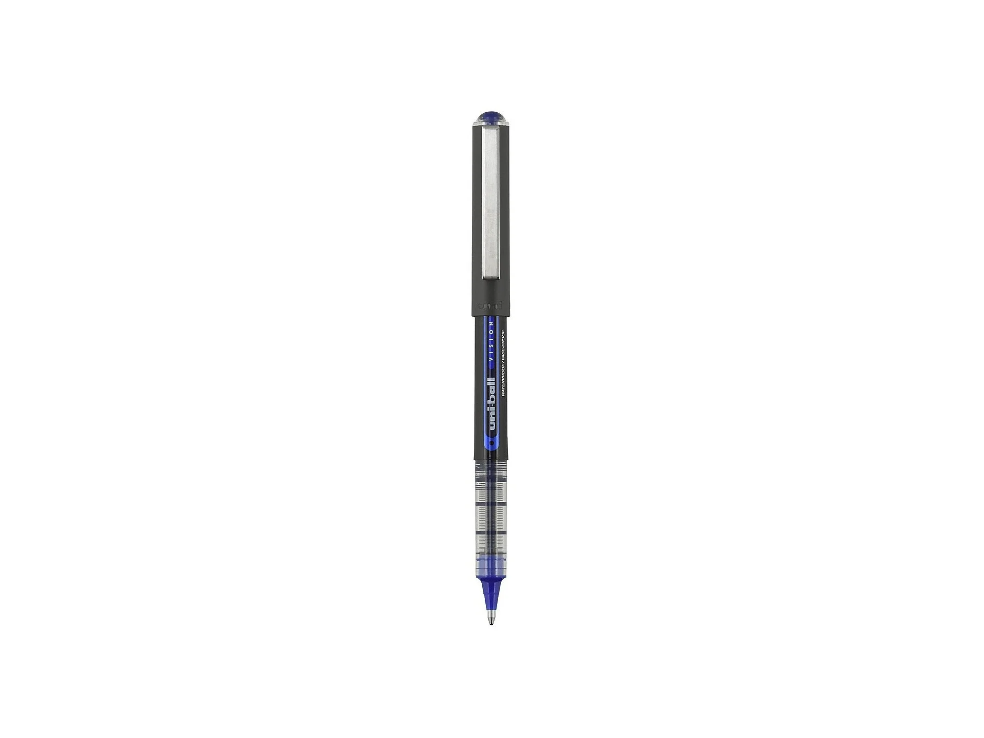 uniball_Vision-Rollerball-Pen_Dk-Gray-Barrel_Blue-Ink_05mm-Micro_4x3-1.jpg