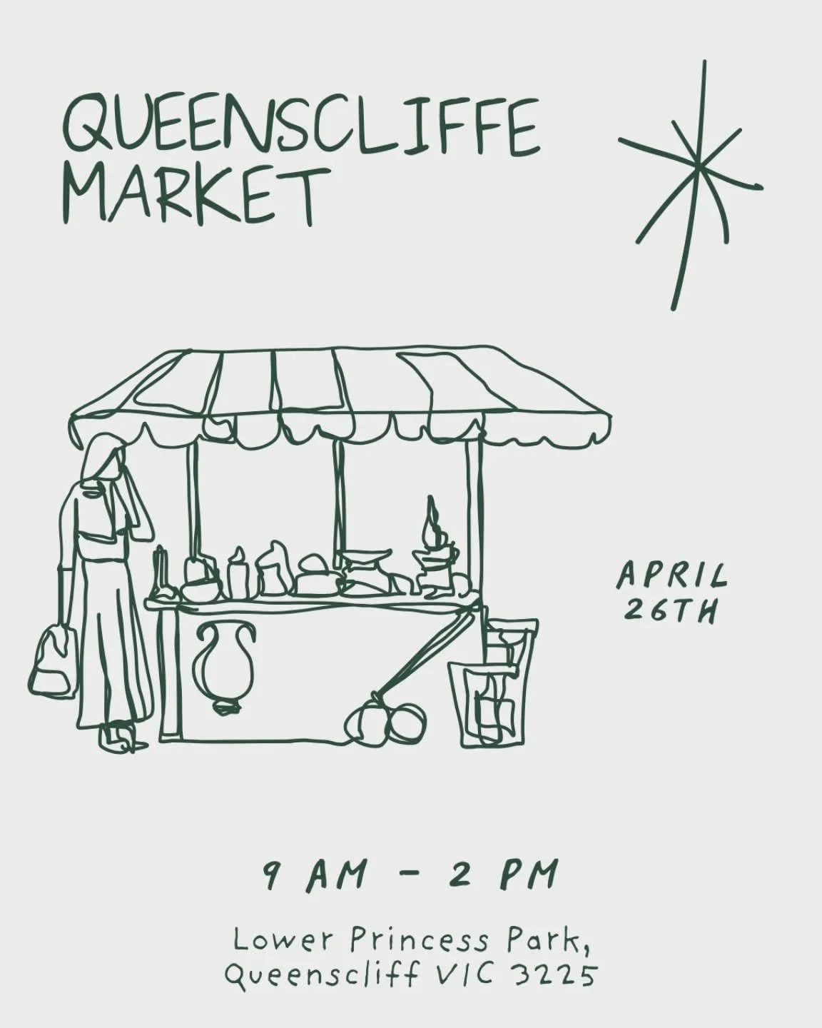 Nothing beats a Sunday market 🌳 ☕️

​I&rsquo;m heading to Queenscliff this weekend! It&rsquo;s always such a beautiful day out at Lower Princess Park, the perfect excuse for a Sunday stroll and to support our amazing local maker community 🙌🏼

​Whe