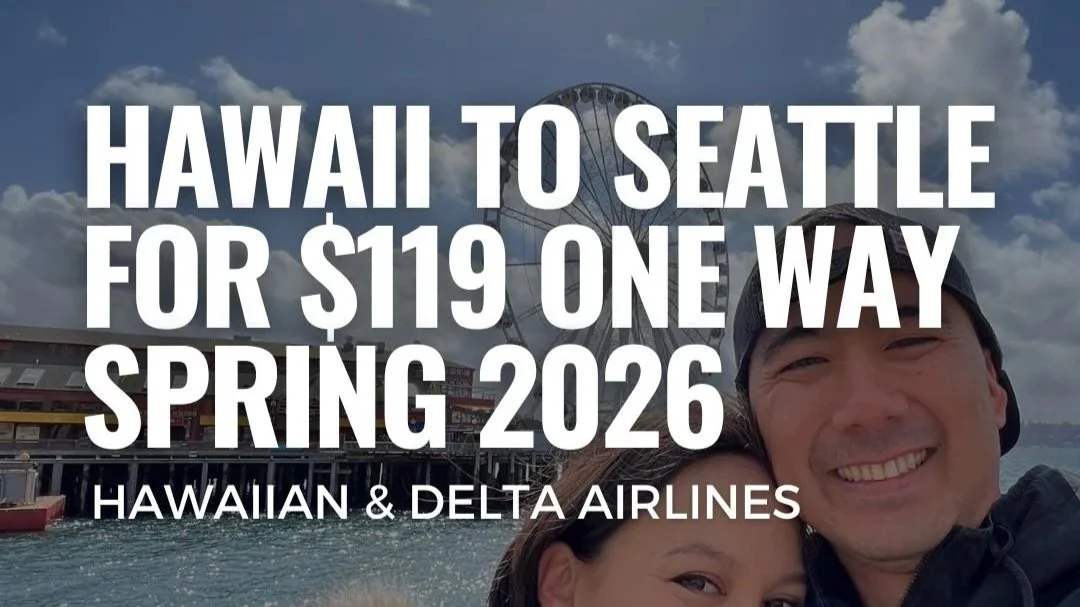 HNL ↔ SEA Fare Sale: Flights Starting at $119 for Spring 2026