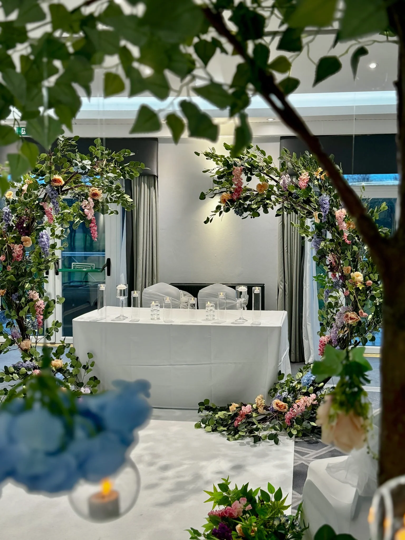 Our spring one wedding styling at Formby Hall Golf Resort and Spa.
