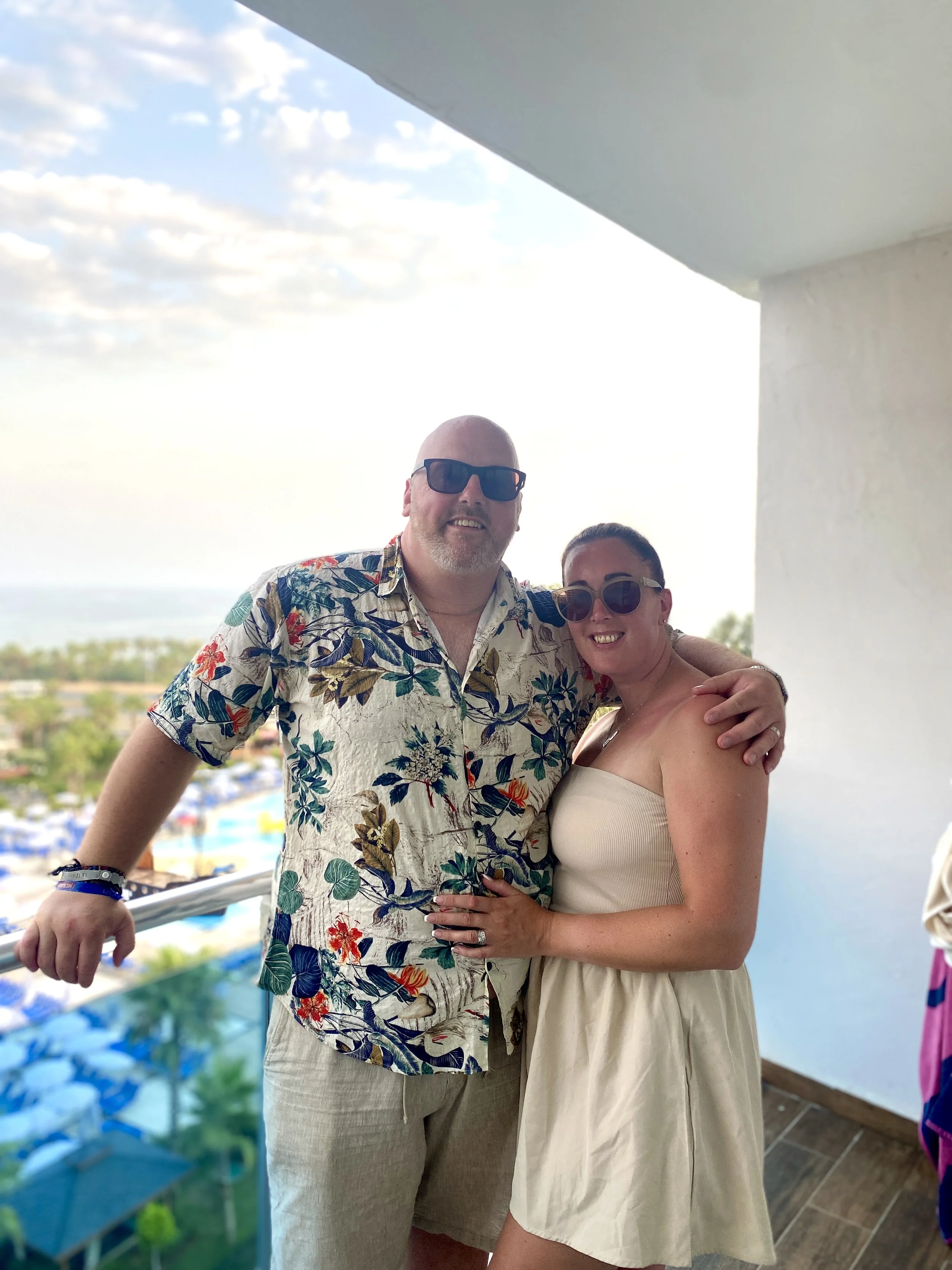 A photograph our Sarah and Gav the owners of Alexander Wedding Co a Liverpool wedding shop.